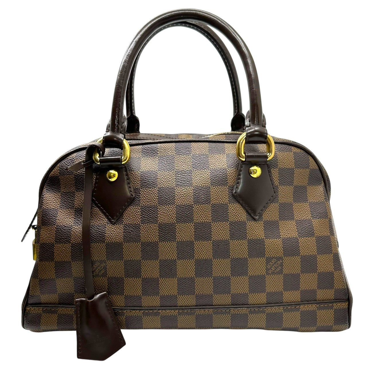 LOUIS VUITTON(ルイヴィトン) ドゥオモ ダミエ ハンド バッグ 型番：N60008 製造番号：CA2098 ブラウン×ブラック ミニ ボストン