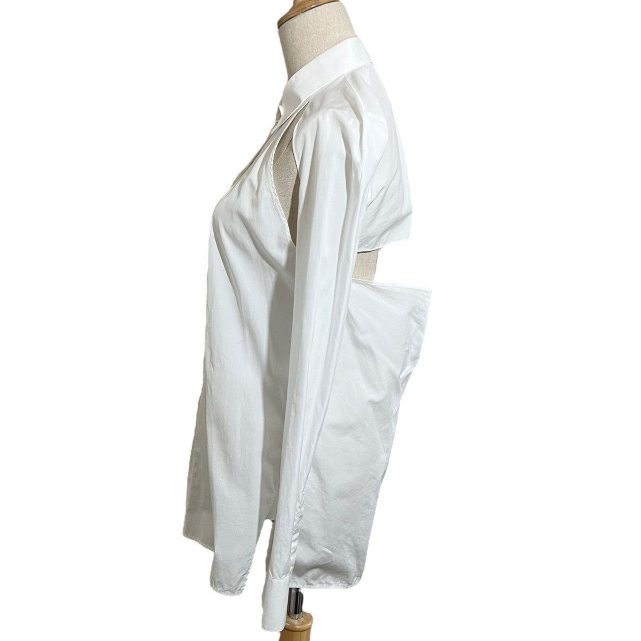 MAISON MARGIELA(メゾンマルジェラ) 18SS Back hole, side cut, long sleeve shirt 背面・袖カット 長袖 シャツ S51DL0247 S44720 40(L程度) ホワイト
