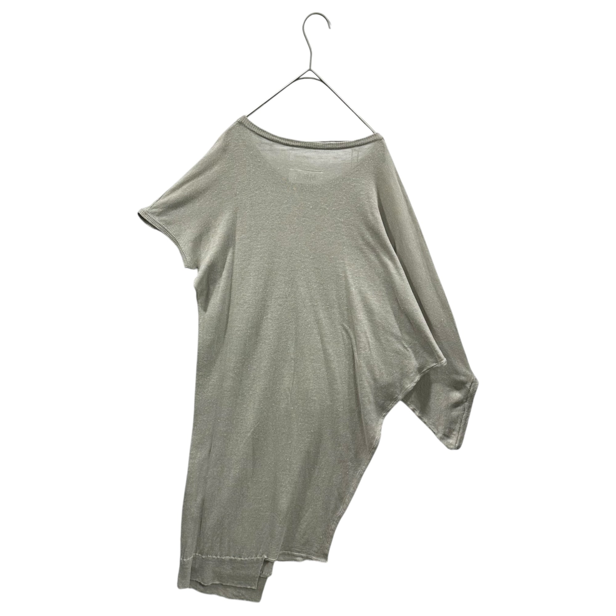 MM6 Maison Margiela(エムエムシックス) Asymmetrical Linen Knit Dress アシンメトリー リネン ニット ワンピース S ベージュ