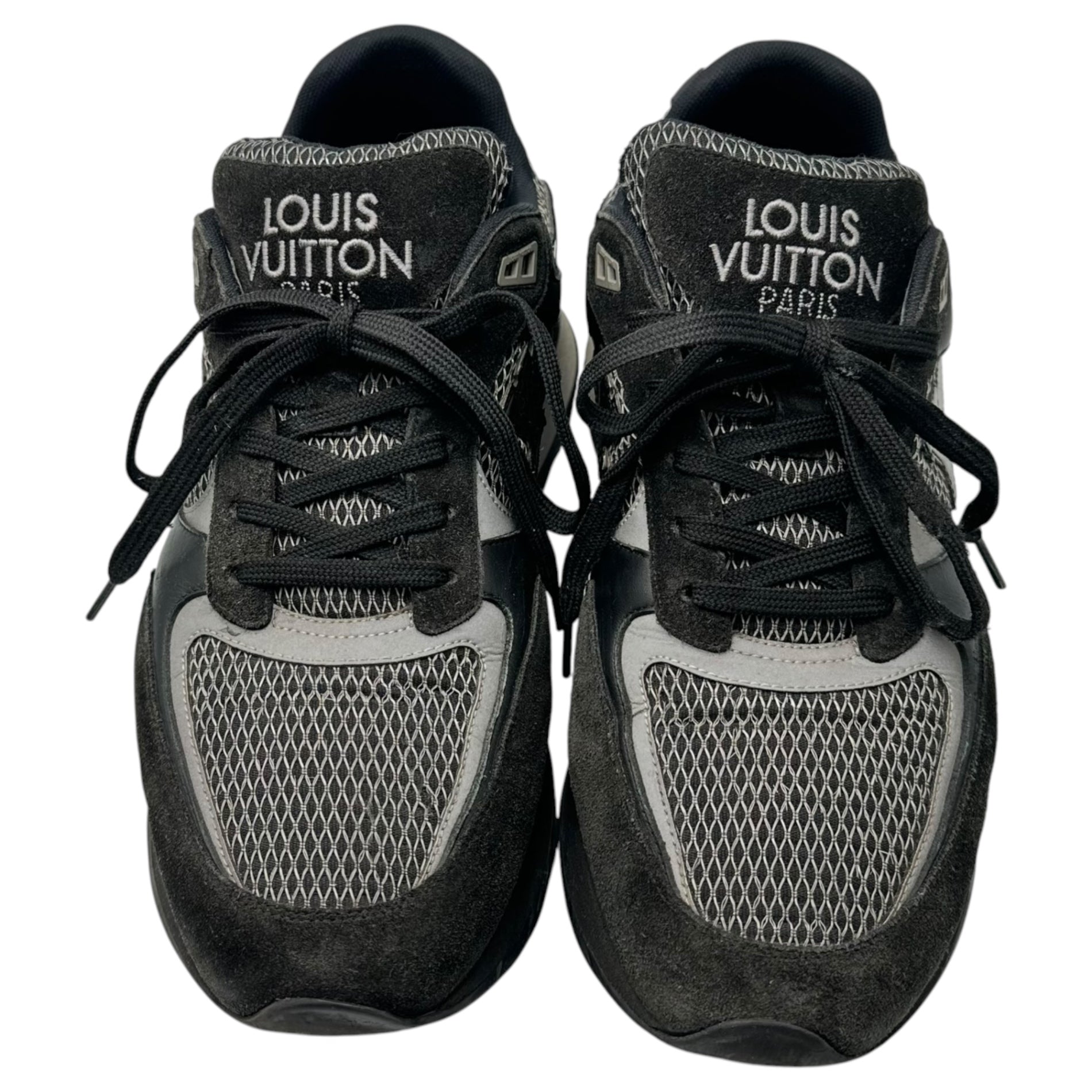 LOUIS VUITTON(ルイヴィトン) Run Away Line Sneaker ランアウェイ ライン スニーカー 1A9J1D 9(約27.5cm 〜 28.0cm) ブラック×グレー