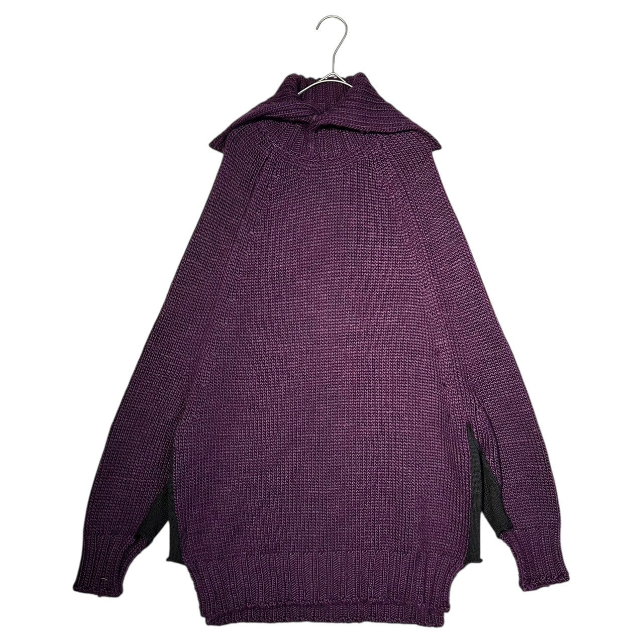 YOHJI YAMAMOTO(ヨウジヤマモト) Old High Neck Low Gauge Long Sleeve Wide Knit オールド ハイネック ローゲージ 長袖 ワイド ニット FV-K48-168 3(L程度) パープル