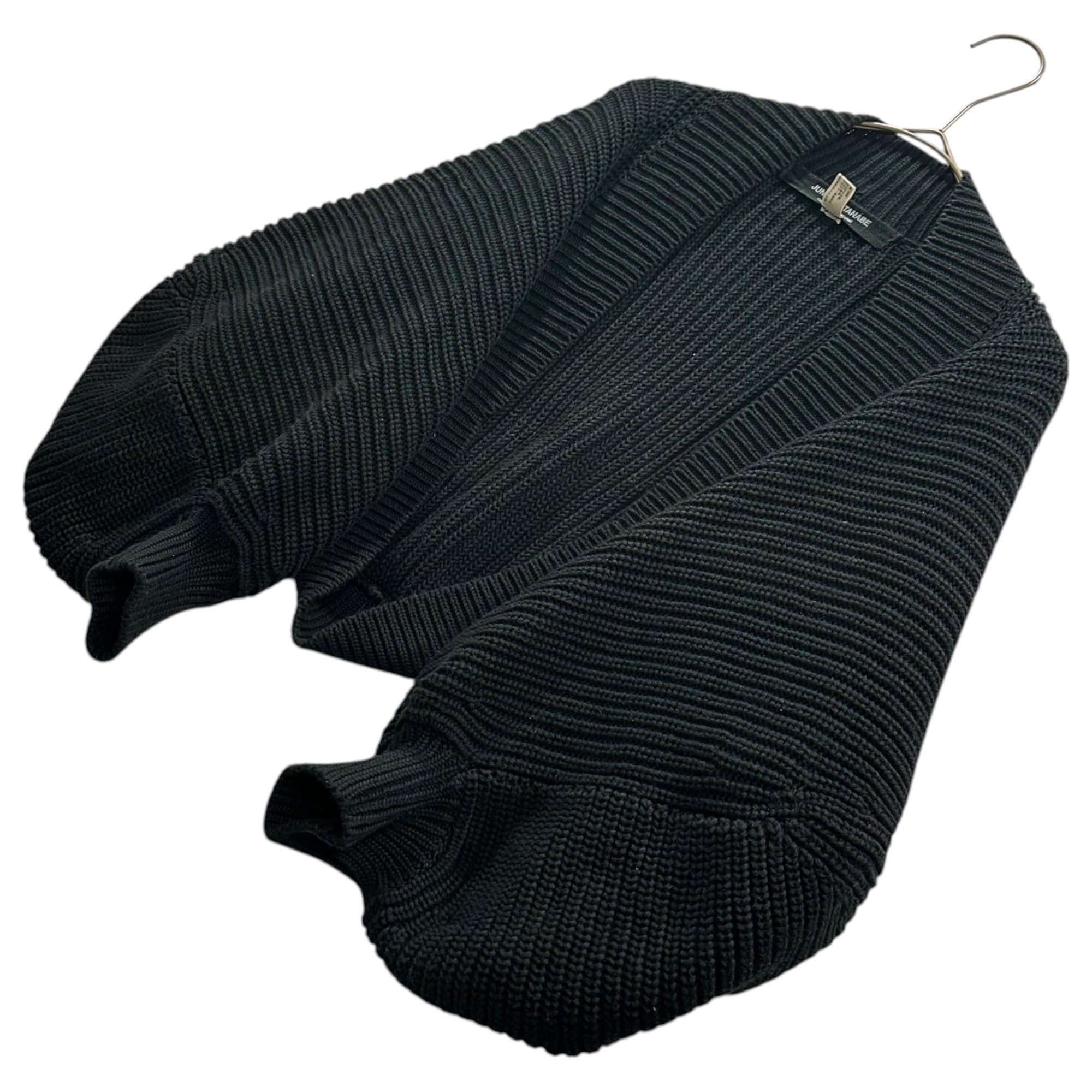 JUNYA WATANABE COMME des GARCONS(ジュンヤワタナベコムデギャルソン) 2003SS Cotton balloon-sleeve bolero バルーン スリーブ コットン ボレロ JI-N017 M ブラック 00's ニット カーディガン