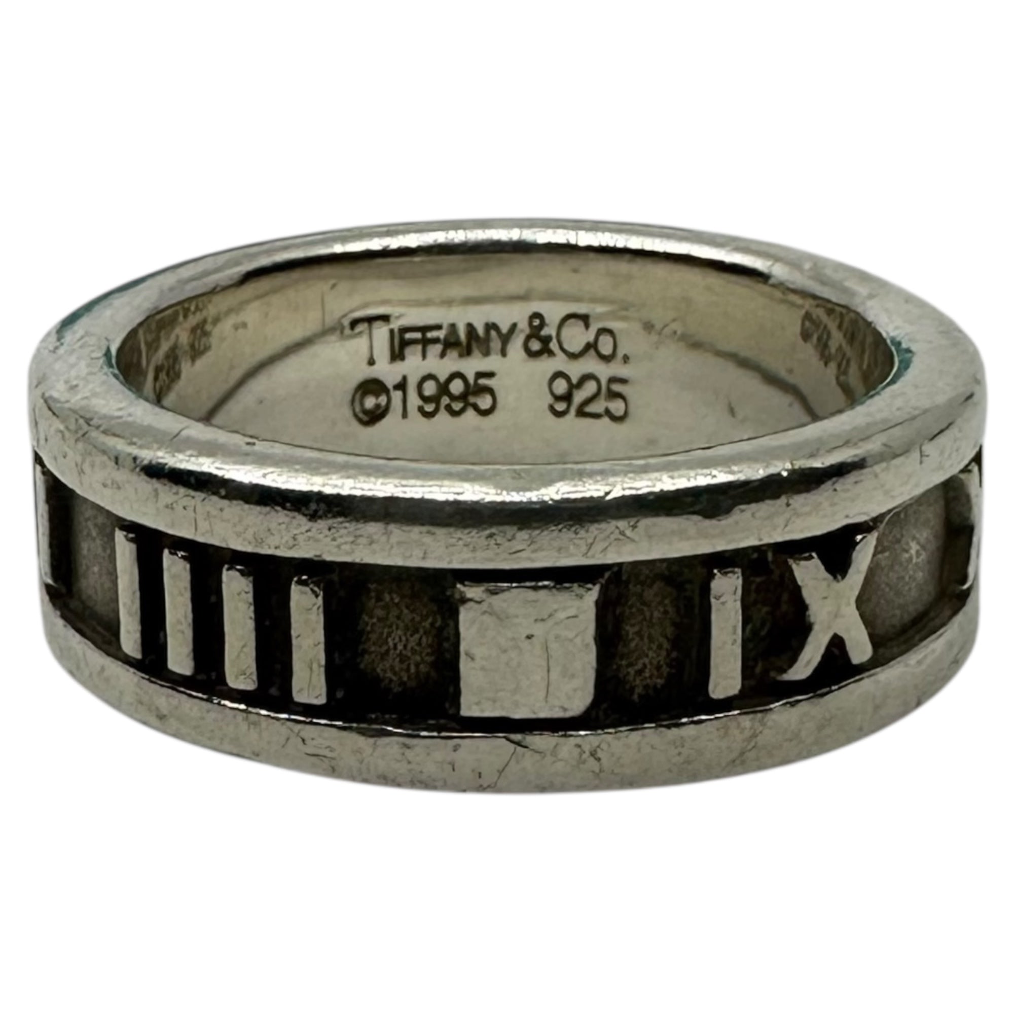 TIFFANY & CO.(ティファニー) 90's Atlas アトラス リング 9号 シルバー 1995 925 指輪 90年代 ヴィンテージ OLD 箱・袋付