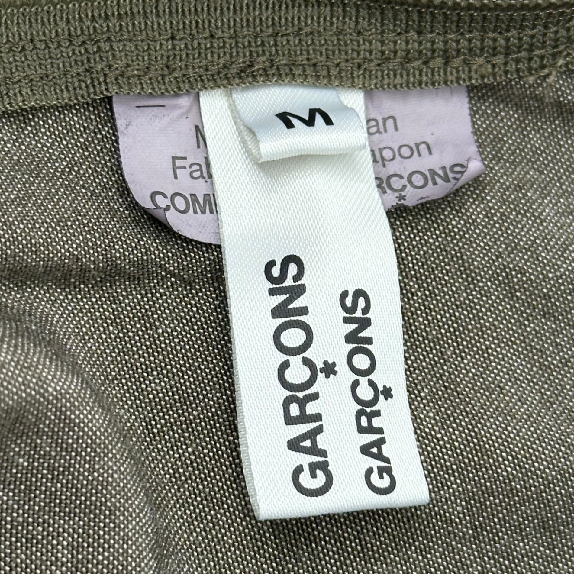 COMME des GARCONS COMME des GARCONS(コムデギャルソンコムデギャルソン) 15SS Sleeveless Flap Pocket Dress ノースリーブ フラップポケット ワンピース RO-A006 M カーキ AD2014