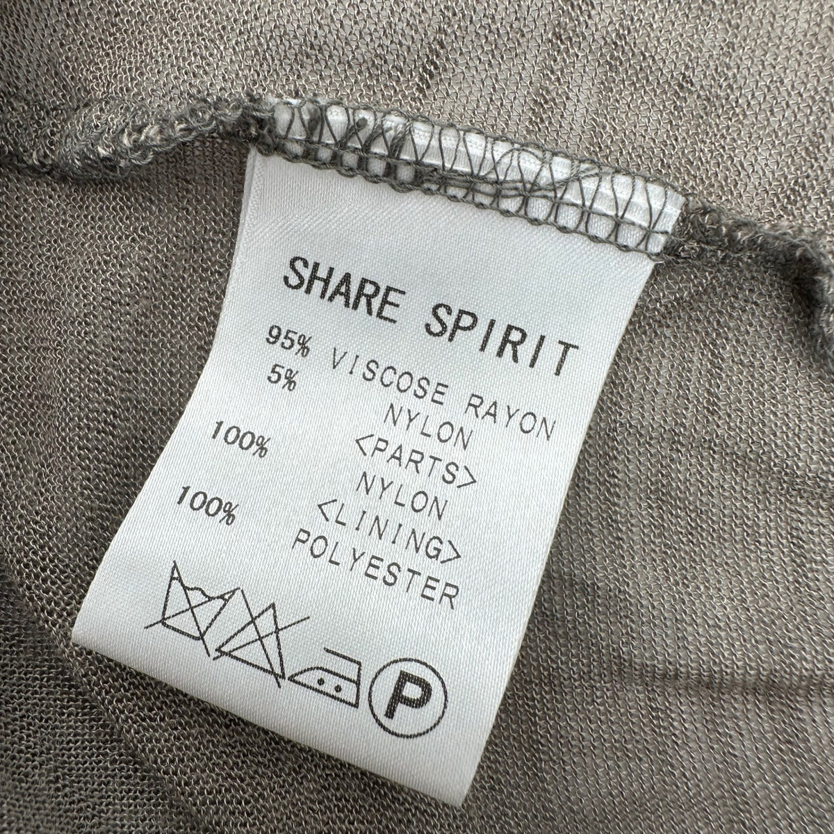 SHARE SPIRIT(シェアースピリット) Lace-trimmed camisole レース 切替 キャミソール KS1221 36 カーキ×ブラック