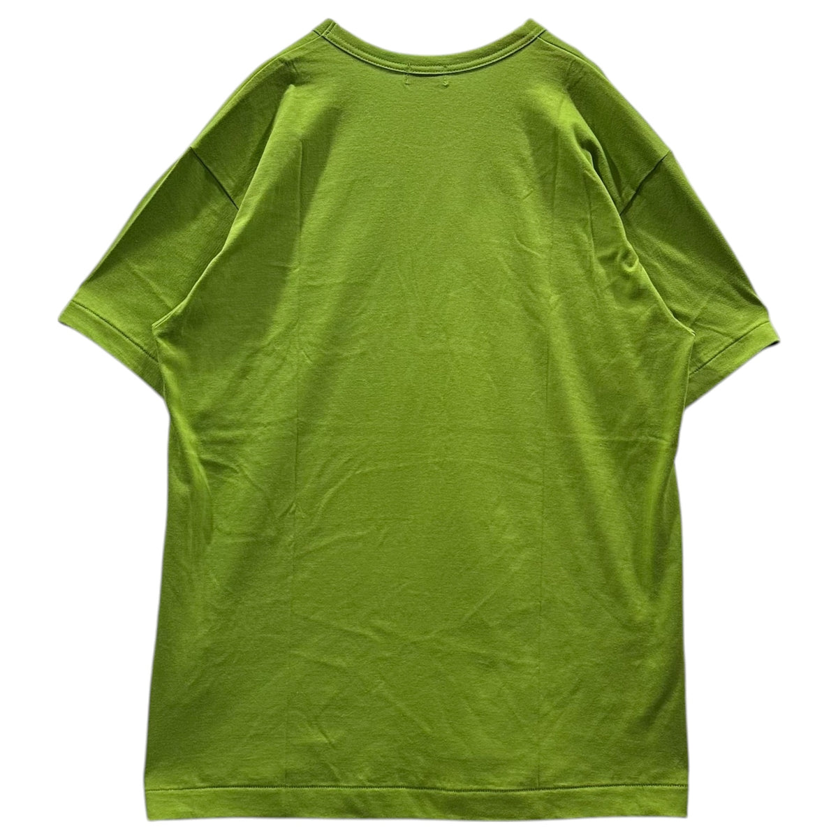 COMME des GARCONS HOMME PLUS(コムデギャルソンオムプリュス) 1997SS Basic Crew-Neck T-Shirt ベーシック クルーネック Tシャツ PT-100220 FREE グリーン AD1996 90s アーカイブ シングルステッチ チェック期