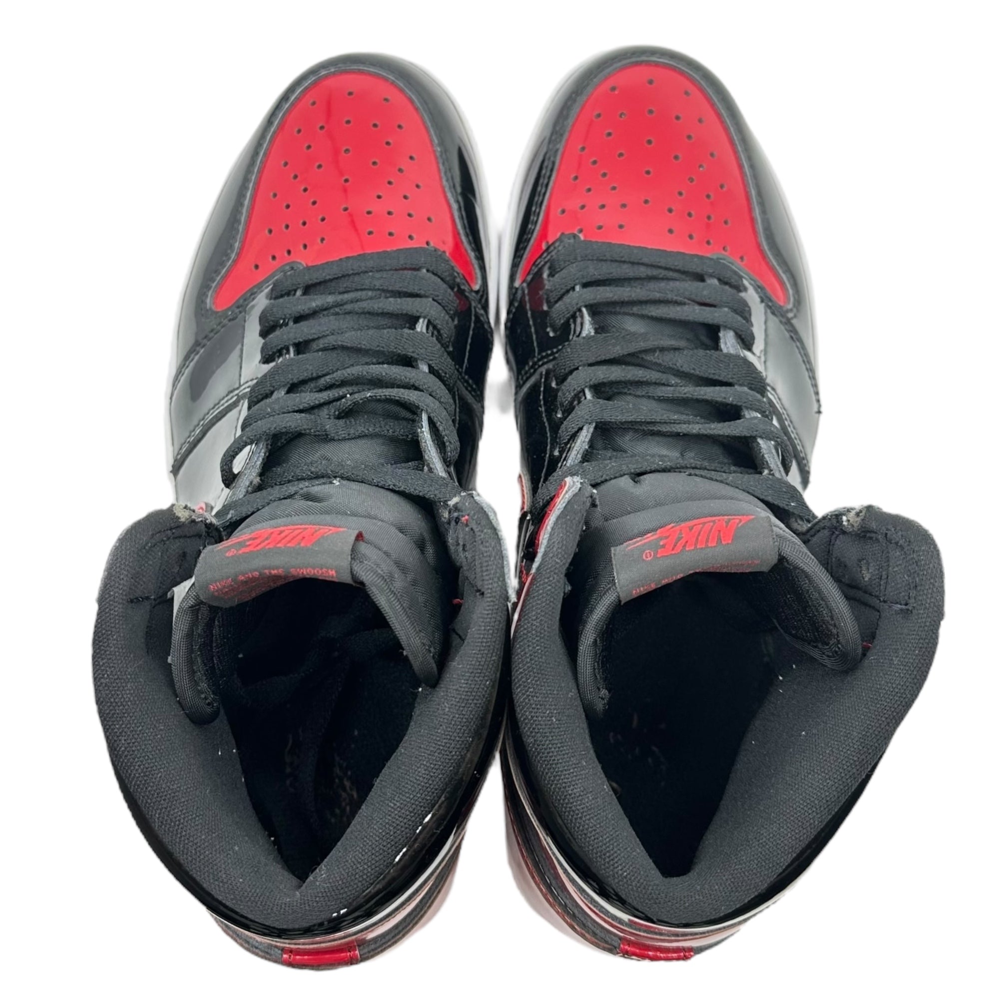 NIKE(ナイキ) Air Jordan 1 High OG "Patent Bred" エアジョーダン1 ハイ パテント ブレッド 555088-063 27cm ブラック×レッド ハイカット スニーカー