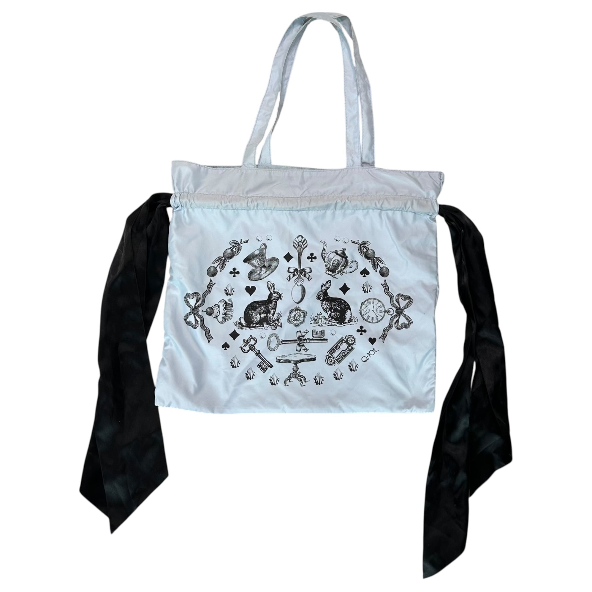Q-POT(キューポット) Chocolate Tote & Shoulder Bag, Wallet, Ribbon Barrette, T-Shirt Set チョコレート トート ショルダー バッグ 財布 リボン バレッタ Tシャツ セット 5点セット