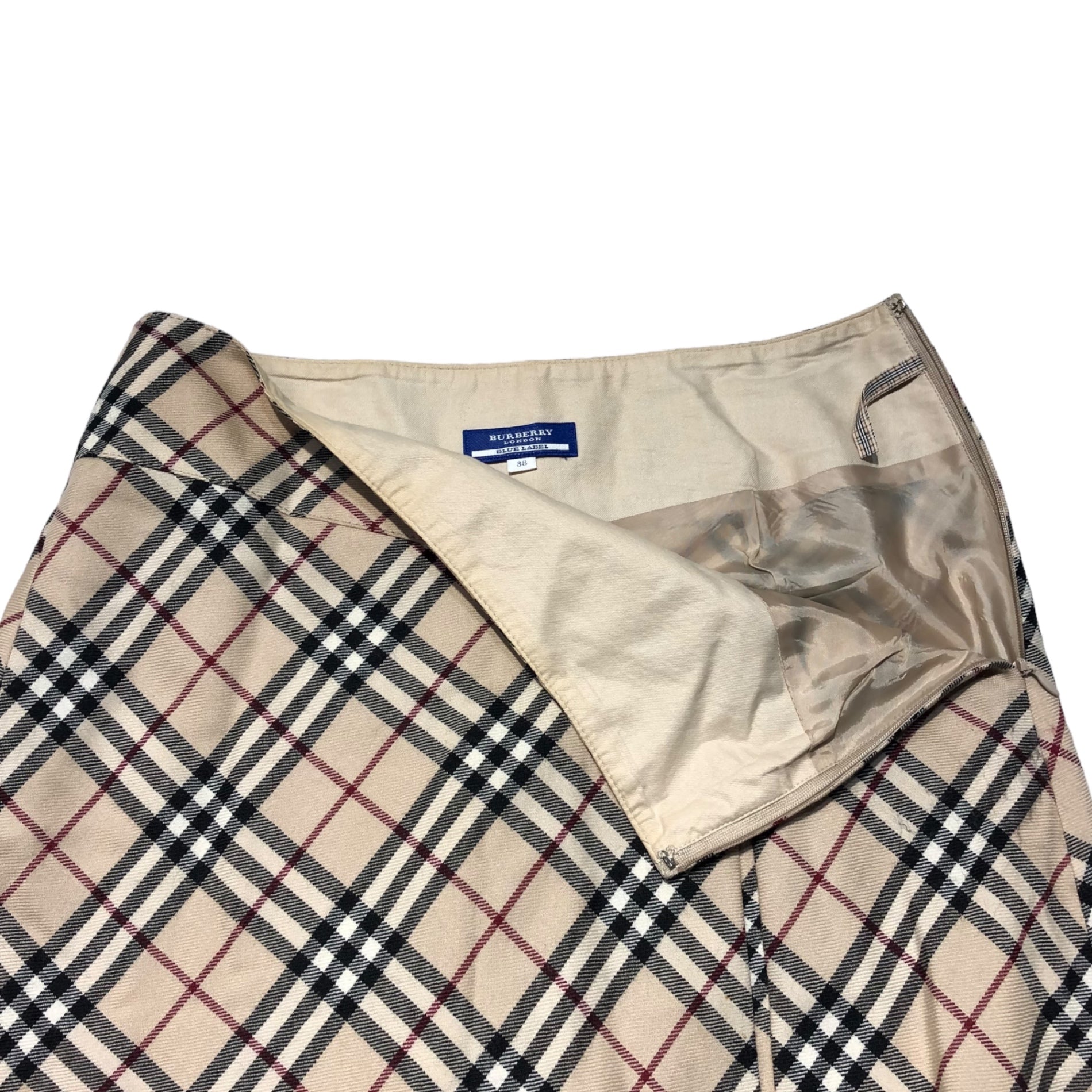 BURBERRY BLUE LABEL(バーバリーブルーレーベル) Nova check flared skirt ノバチェック フレア ス