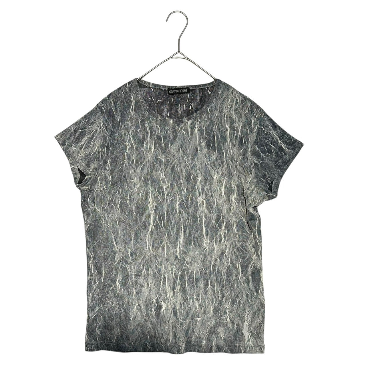 YOSHIYUKI KONISHI(ヨシユキコニシ) Powernet short-sleeved cut and sewn パワーネット 半袖 カットソー ネイビー