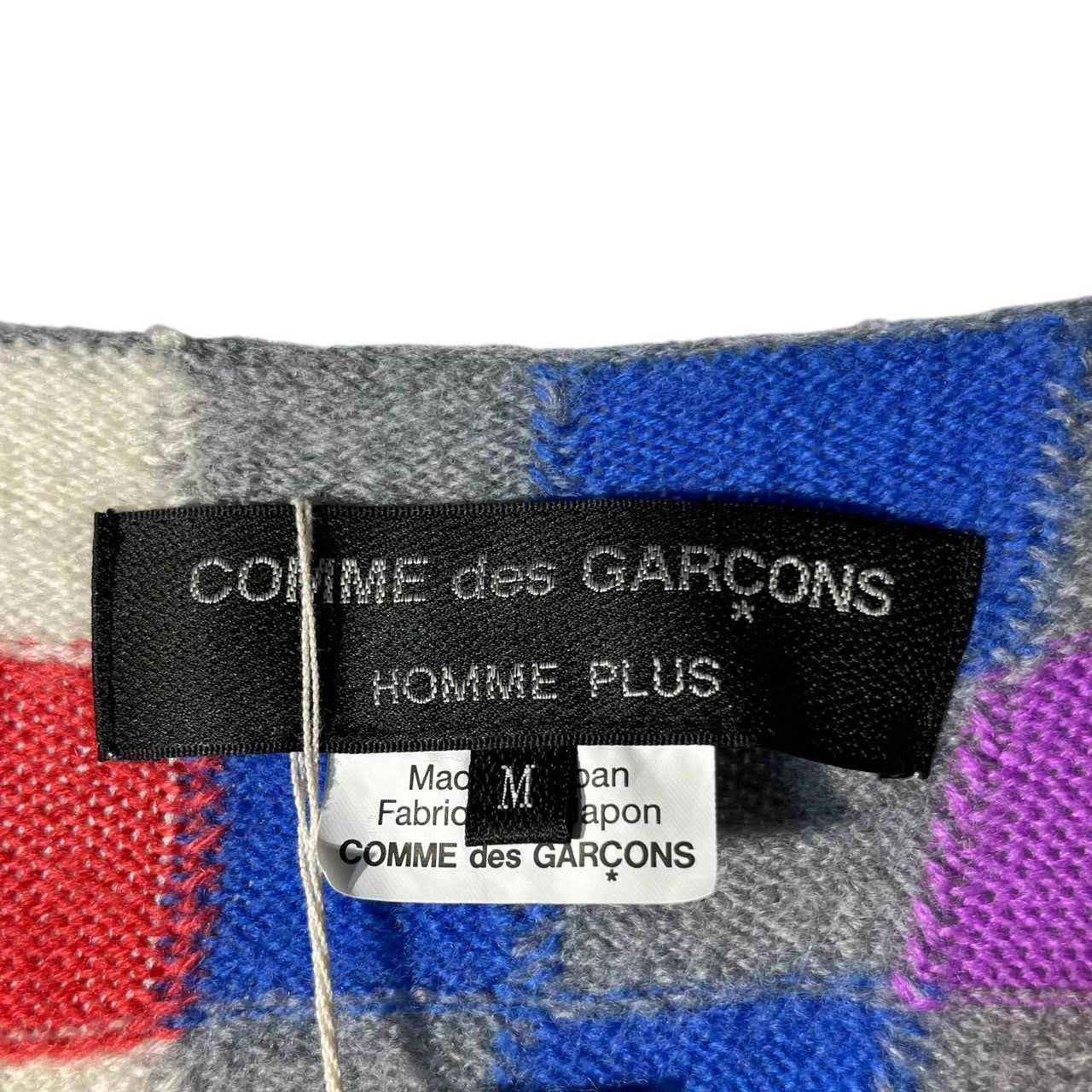 COMME des GARCONS HOMME PLUS(コムデギャルソンオムプリュス) 22AW nomad期 block check long knit ブロック チェック ロング ニット PJ-N501 M マルチカラー AD2022