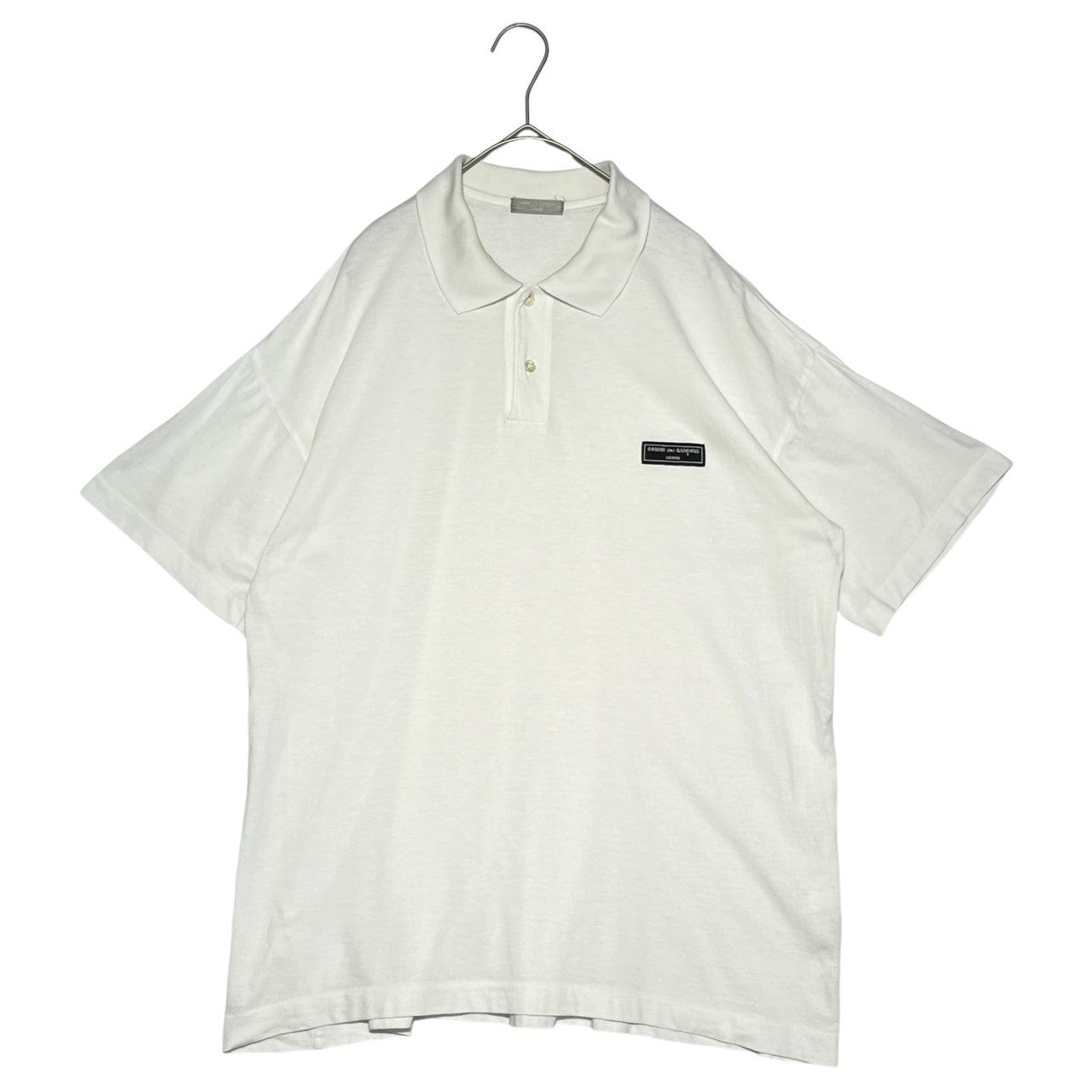 COMME des GARCONS HOMME DEUX×LACOSTE(コムデギャルソンオムドゥ×ラコステ) 11AW Logo print one point embroidery polo shirt ロゴ プリント ワンポイント 刺繍 ポロシャツ DH-T101 S ネイビー AD2011 コラボ