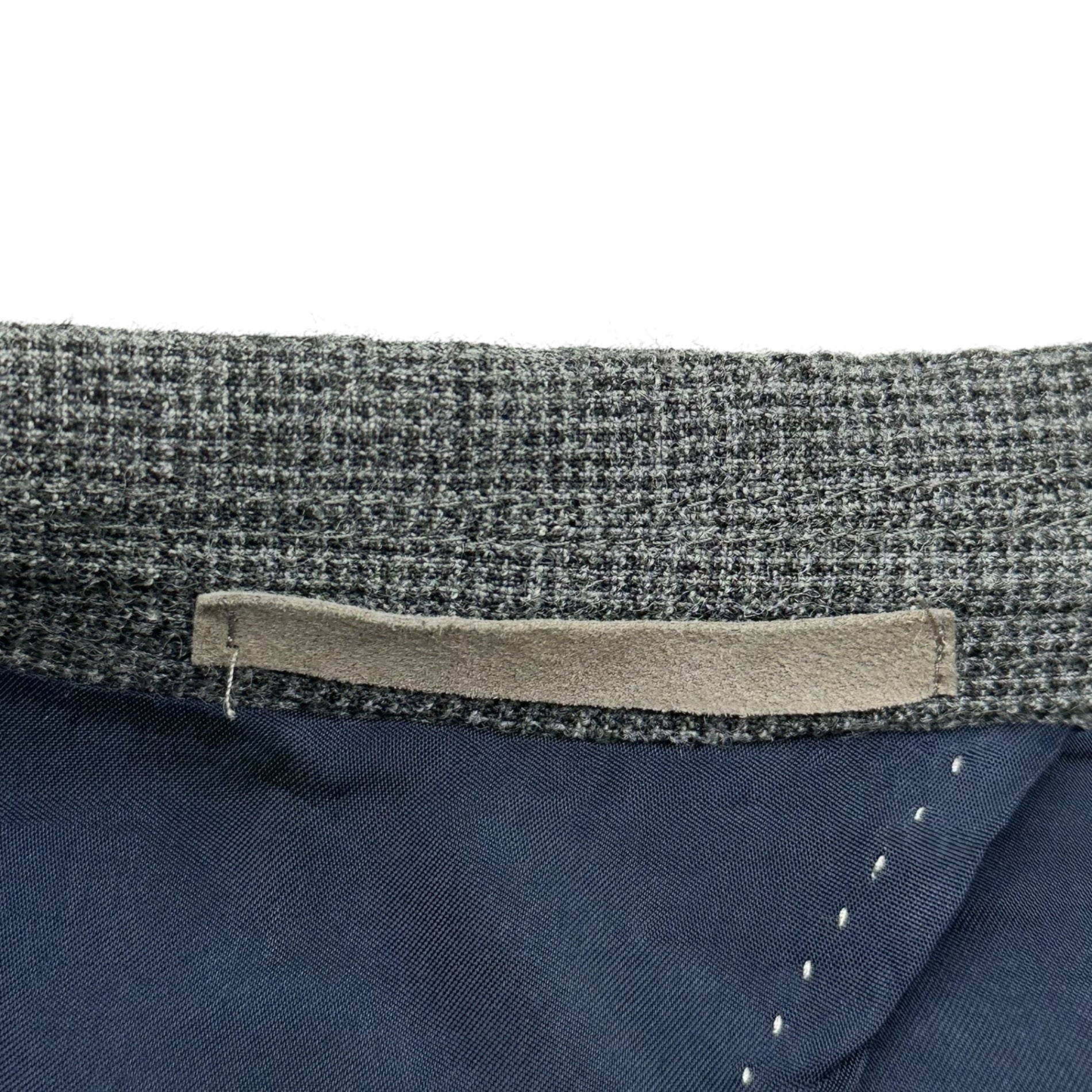 eleventy(イレブンティ) Wool Mix check 2B tailored jacket ウール混 チェック 2B テーラードジャケット 50(XL程度) グレー スーツ ドレス