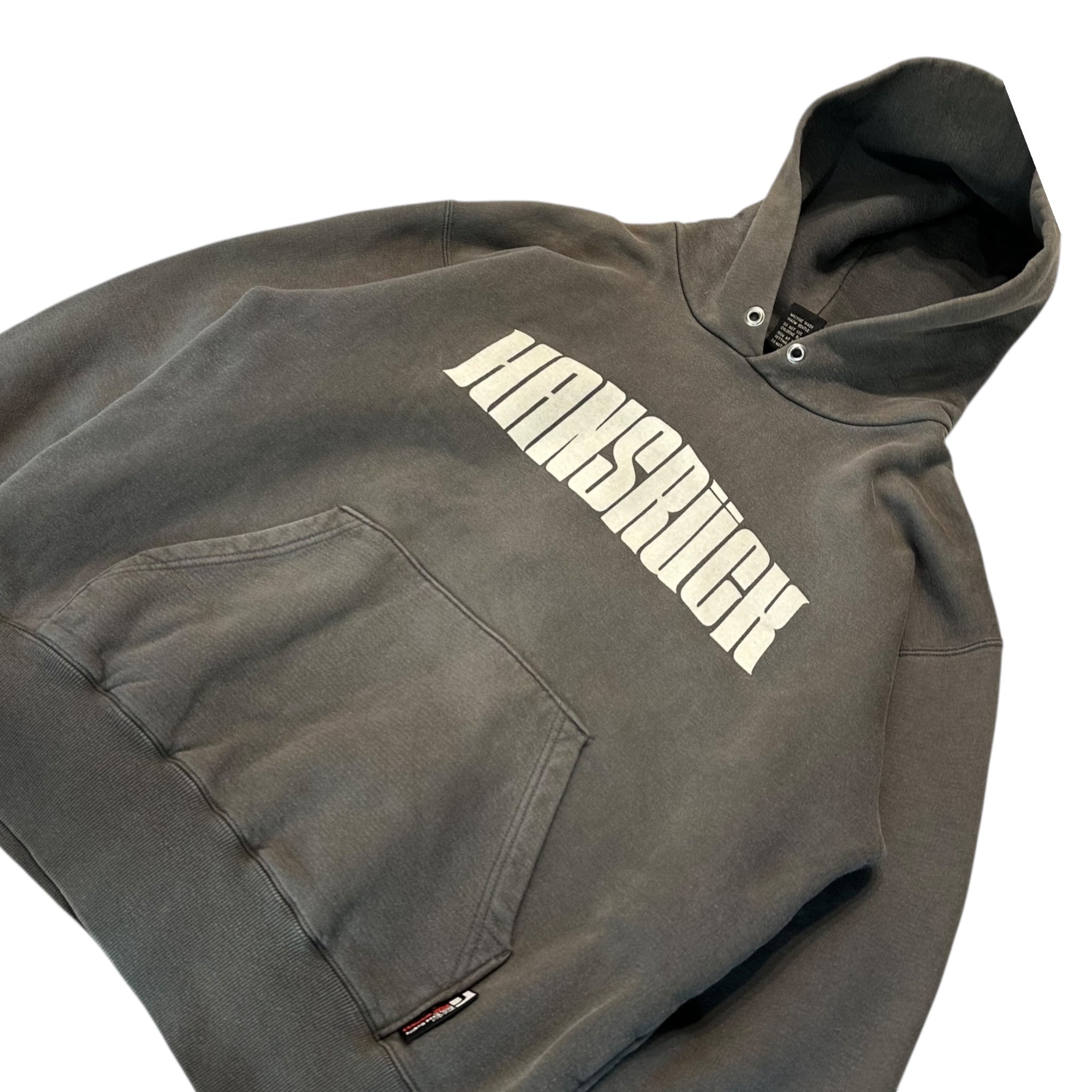 realwords(リアルワーズ) Vintage-Washed Pullover Hoodie ヴィンテージ加工 プルオーバー パーカー M フェードブラック