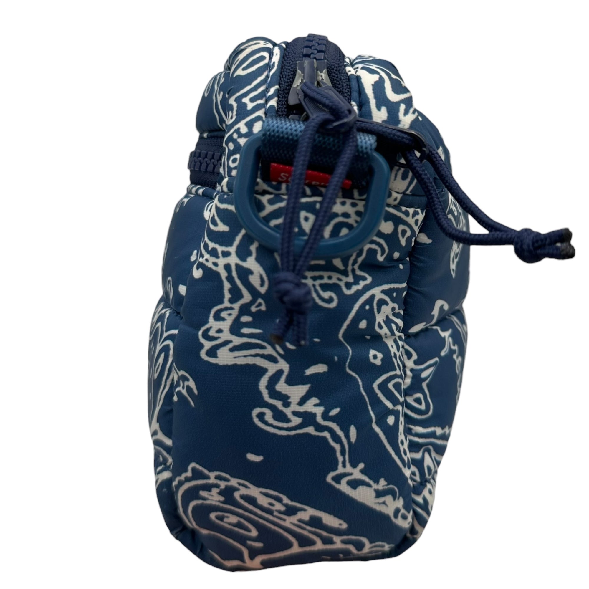 SUPREME(シュプリーム) 2022AW Puffer Side Bag バンダナ 中綿 ショルダー バッグ ネイビー