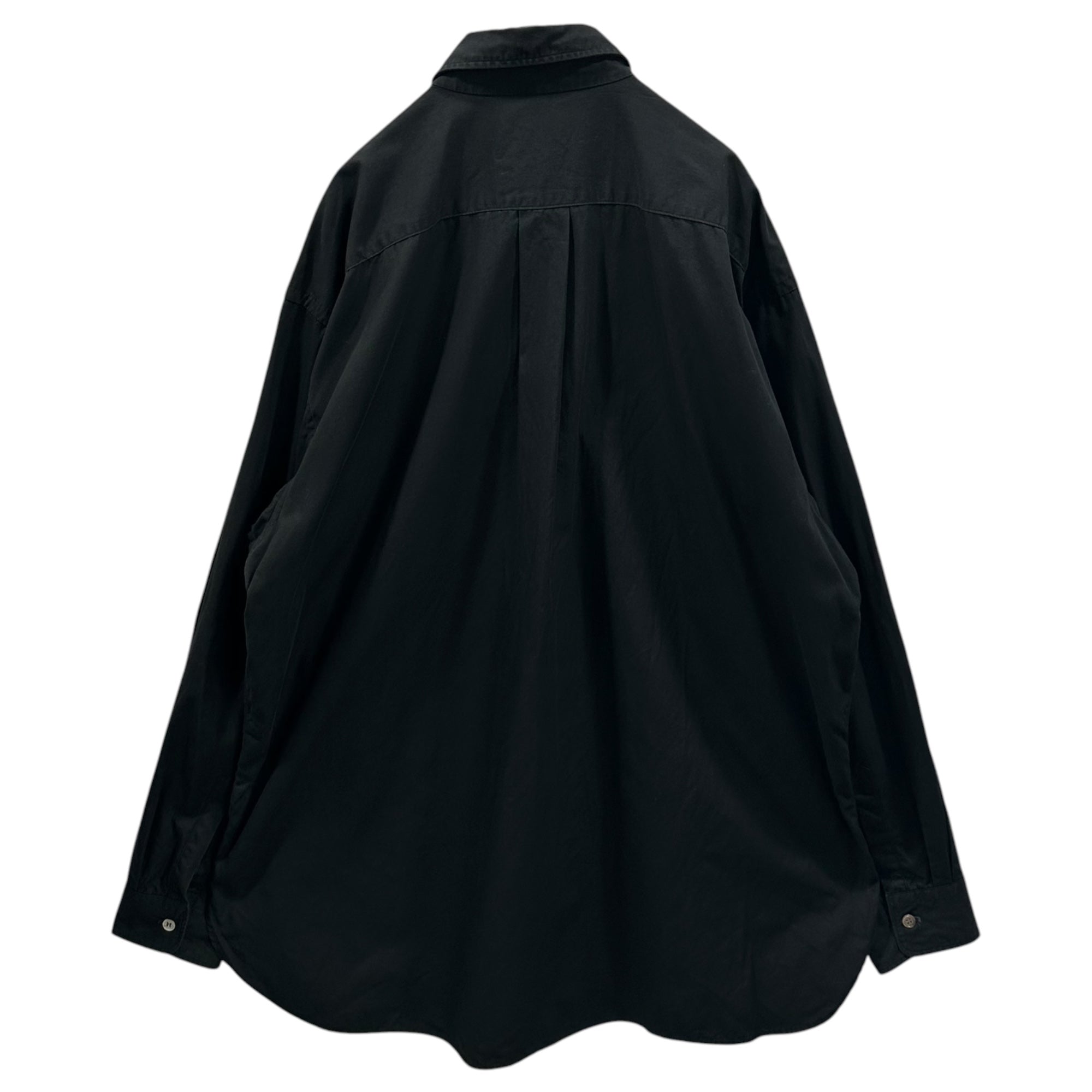 COMME des GARCONS HOMME(コムデギャルソンオム) 1978～1983's Vintage Flap-Pocket L/S Shirt ヴィンテージ フラップ ポケット 長袖 シャツ HB-110250 FREE ブラック AD表記無 デカオム