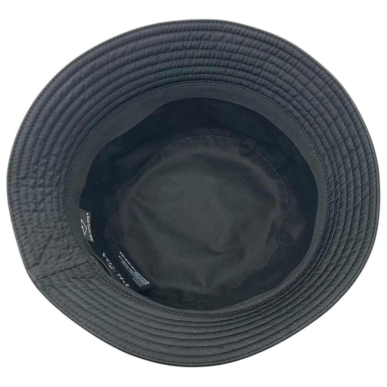 PRADA(プラダ) 2023 "RE-NYLON" Triangle Logo Bucket Hat トライアングル ロゴ リナイロン バケット ハット 2HC137 M ブラック 帽子