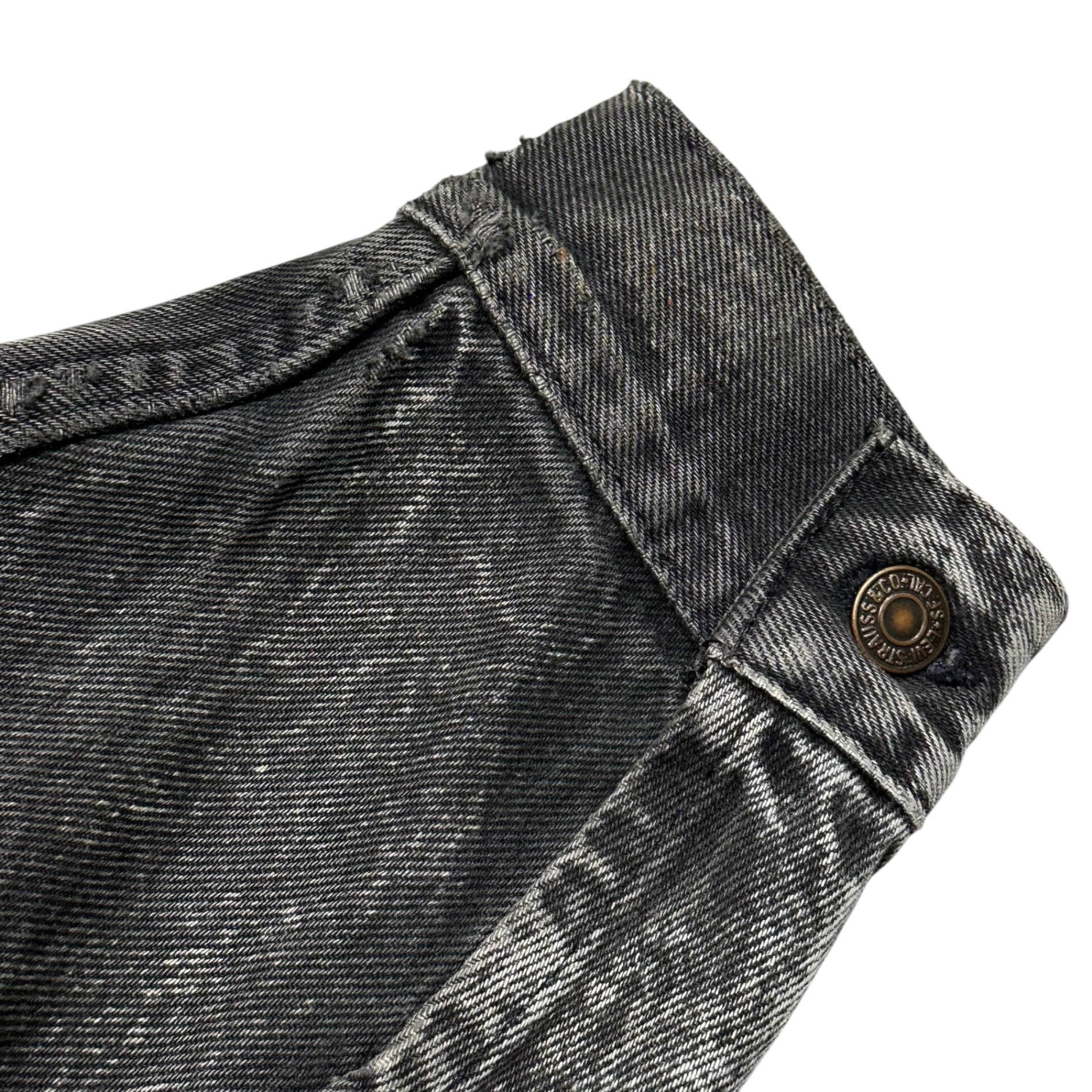 Levi's(リーバイス) 1988's 70507 Black Acid Wash Denim Jacket アシッド ウォッシュ ブラック デニム ジャケット 70507-0253 XL ブラック 80's 80年代 工場523 ヴィンテージ ケミカル