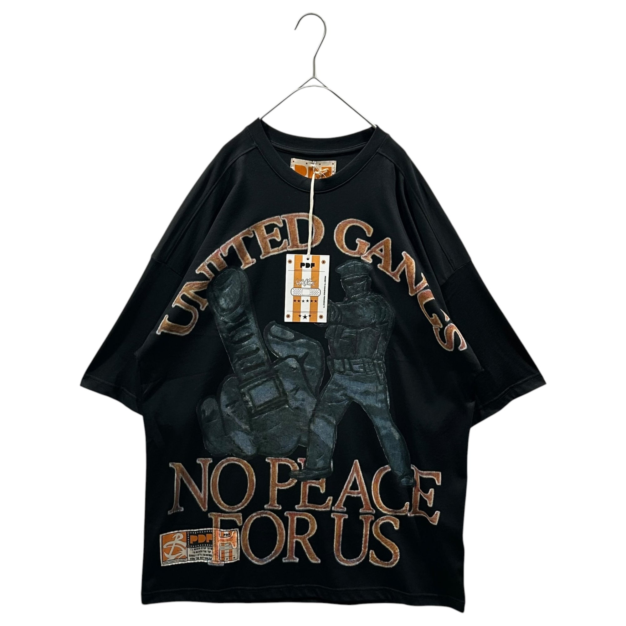 PDF(ピーディーエフ) 25AW THE BOY BLACK GANGS / BLACK グラフィック 半袖 Tシャツ ブラック PNG STORE 取扱