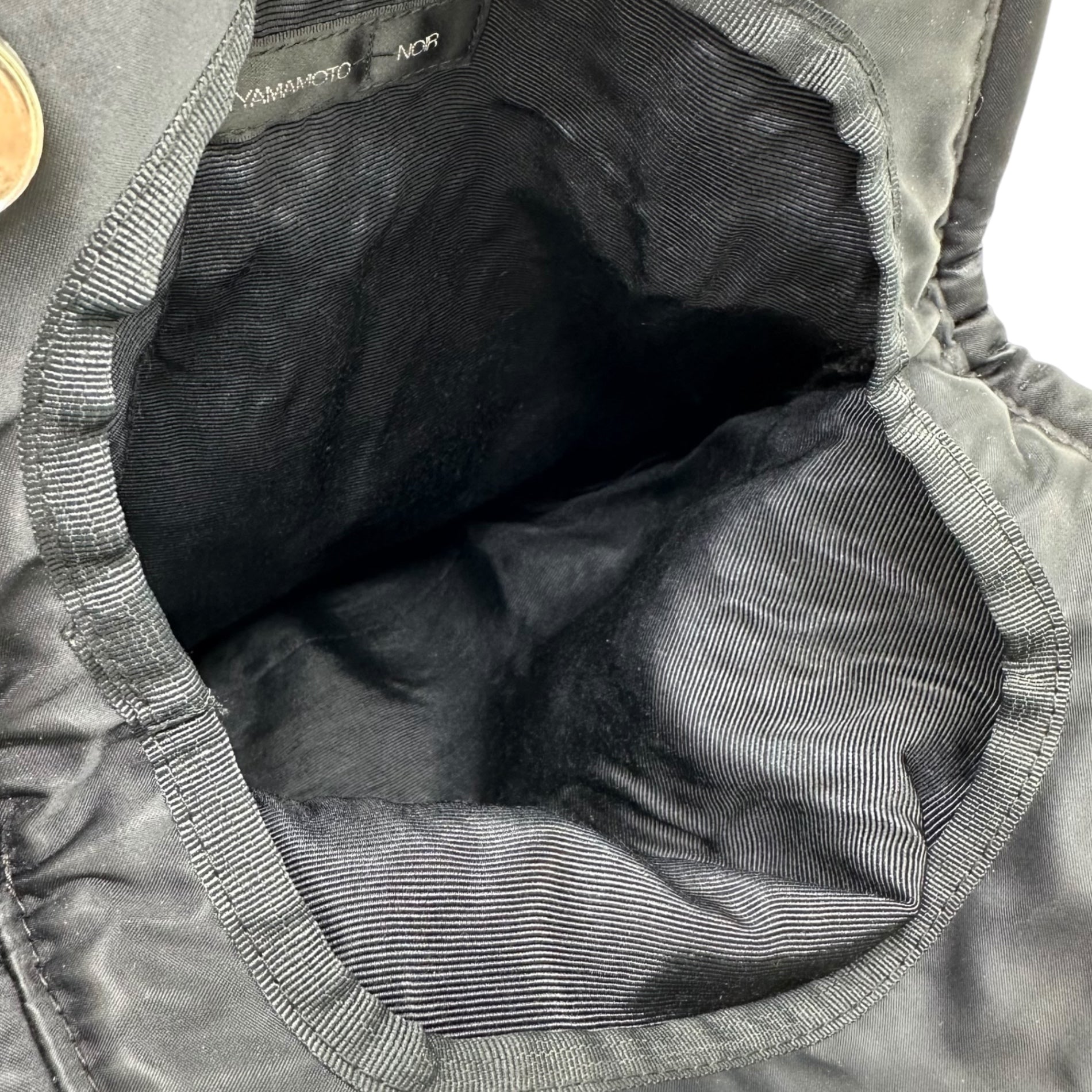 YOHJI YAMAMOTO+NOIR(ヨウジヤマモトプリュスノアール) Nylon Looping Bag ナイロン ルーピング バッグ ブラック ハンド ワンショルダー 肩掛け トート