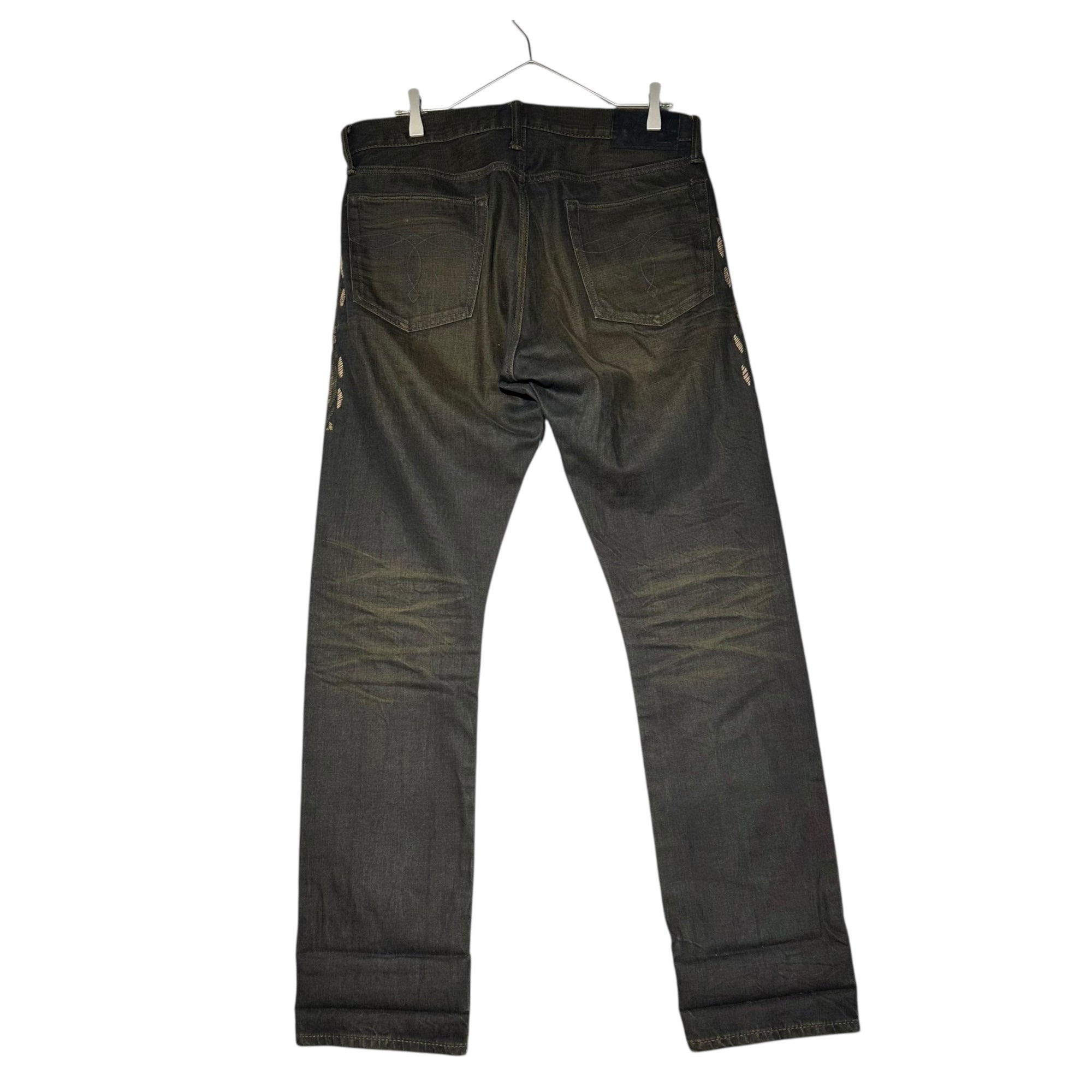 RRL(ダブルアールエル) Side Chimayo Stitch Black Denim Pants サイド チマヨ ステッチ ブラックデニムパンツ 4898512RUEMS 32 ブラック