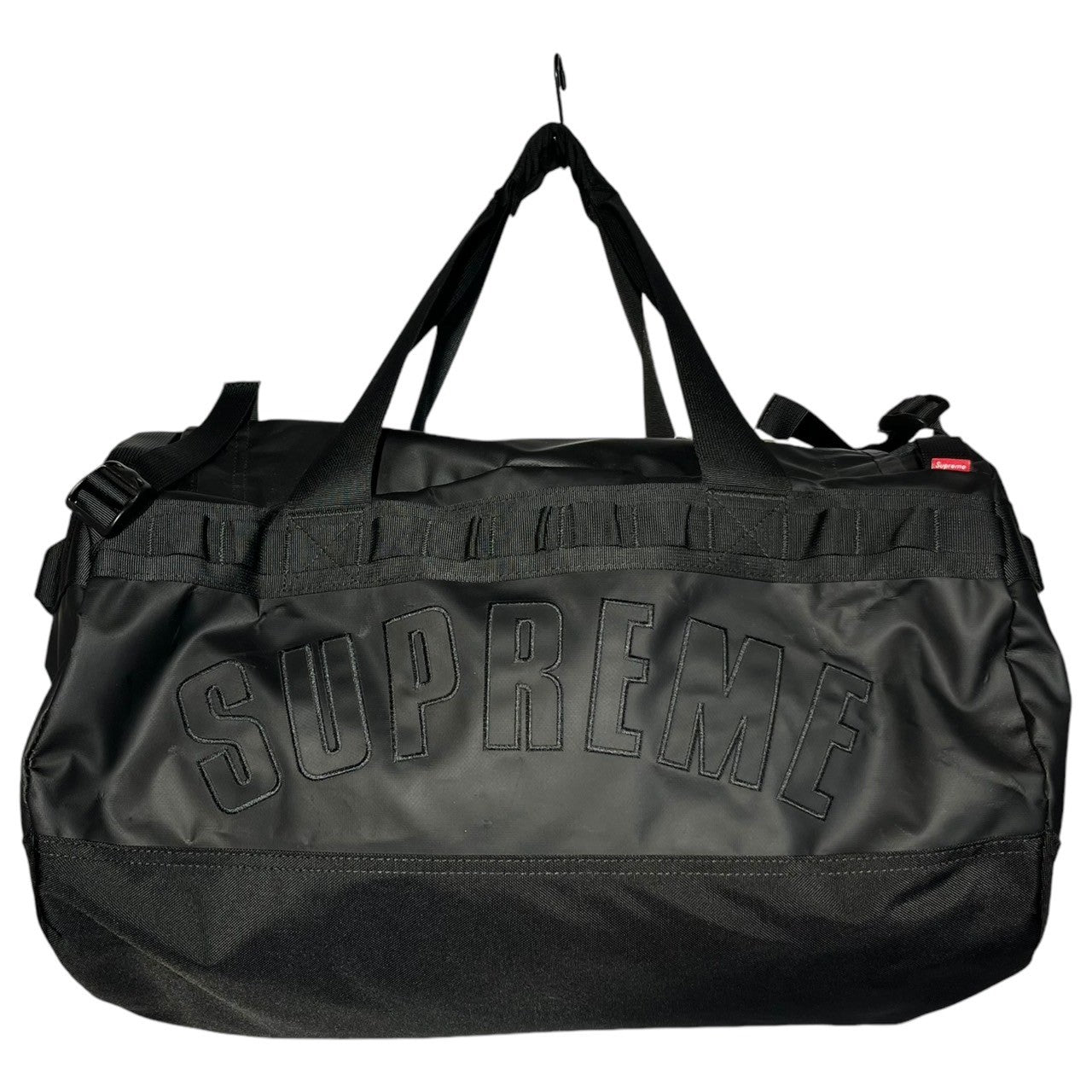 SUPREME×THE NORTH FACE(シュプリーム×ノースフェイス) 19SS Arc Logo Small Base Camp Duffle  Bag ロゴ スモール ベース キャンプ ダッフル バッグ NF0A3KZ6 ブラック ボストン 旅行 スポーツ