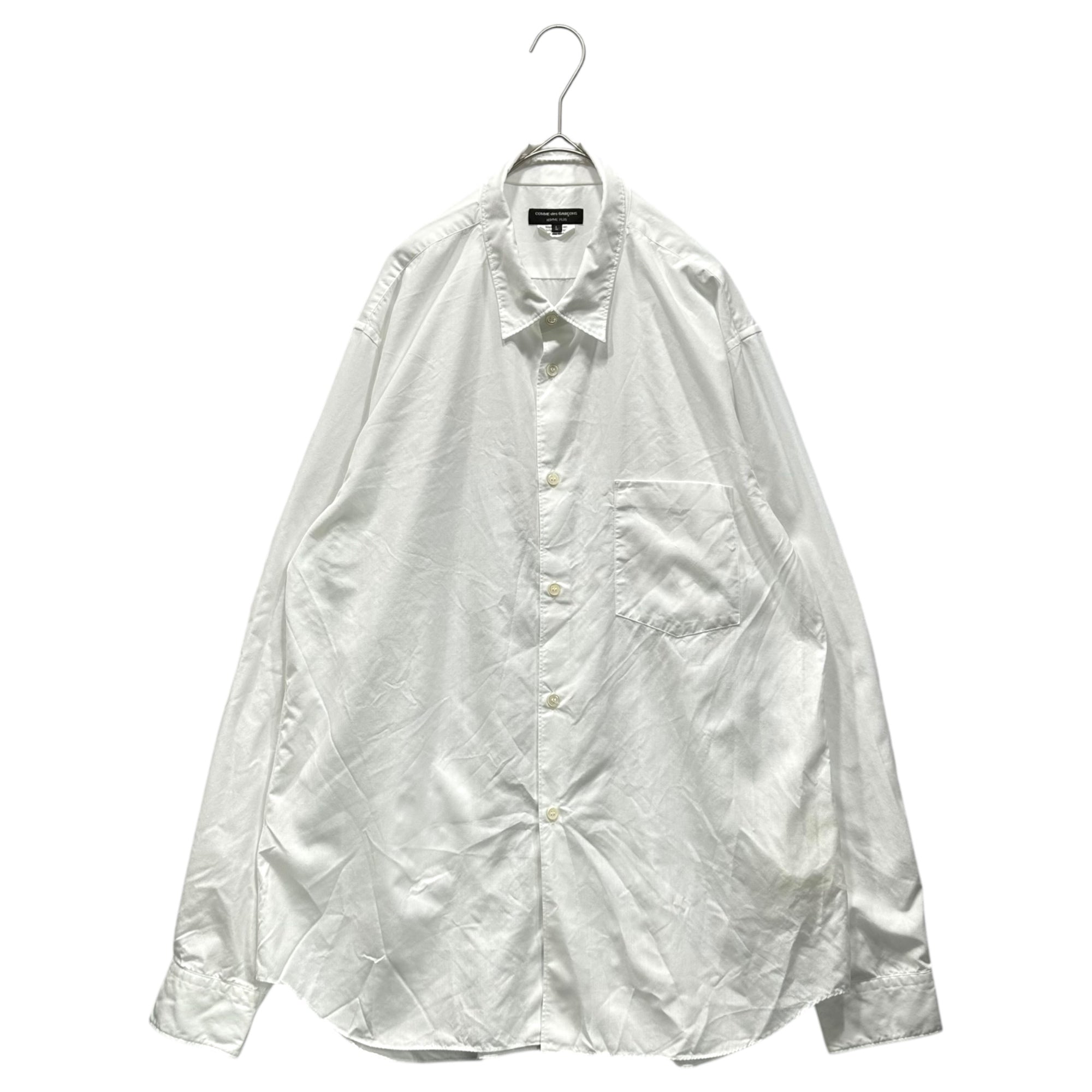 COMME des GARCONS HOMME PLUS(コムデギャルソンオムプリュス) 22SS Polyester Regular Collar L/S Shirt ポリエステル レギュラー カラー 長袖 シャツ PI-B029 L ホワイト AD2021 花の存在期