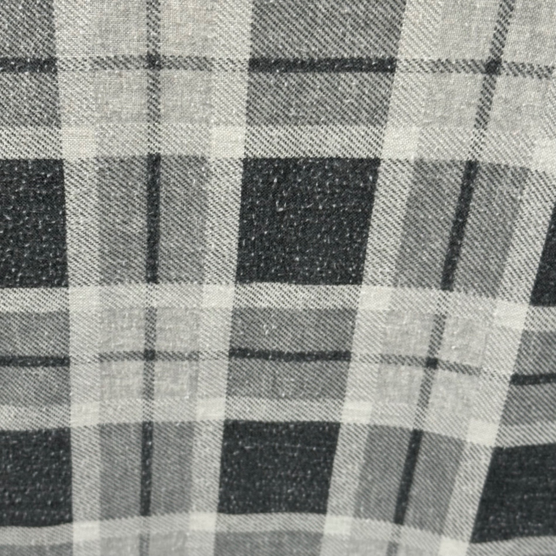 VINTAGE(ヴィンテージ) Nep Check Grunge Gown Coat ネップ チェック グランジ ガウン コート FREE グレー×ブラック