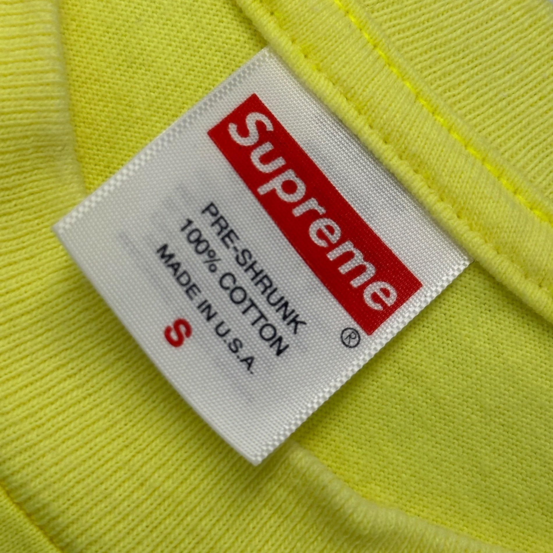 SUPREME(シュプリーム) 2024SS Bullhead Tee 半袖 プリント Tシャツ S イエロー