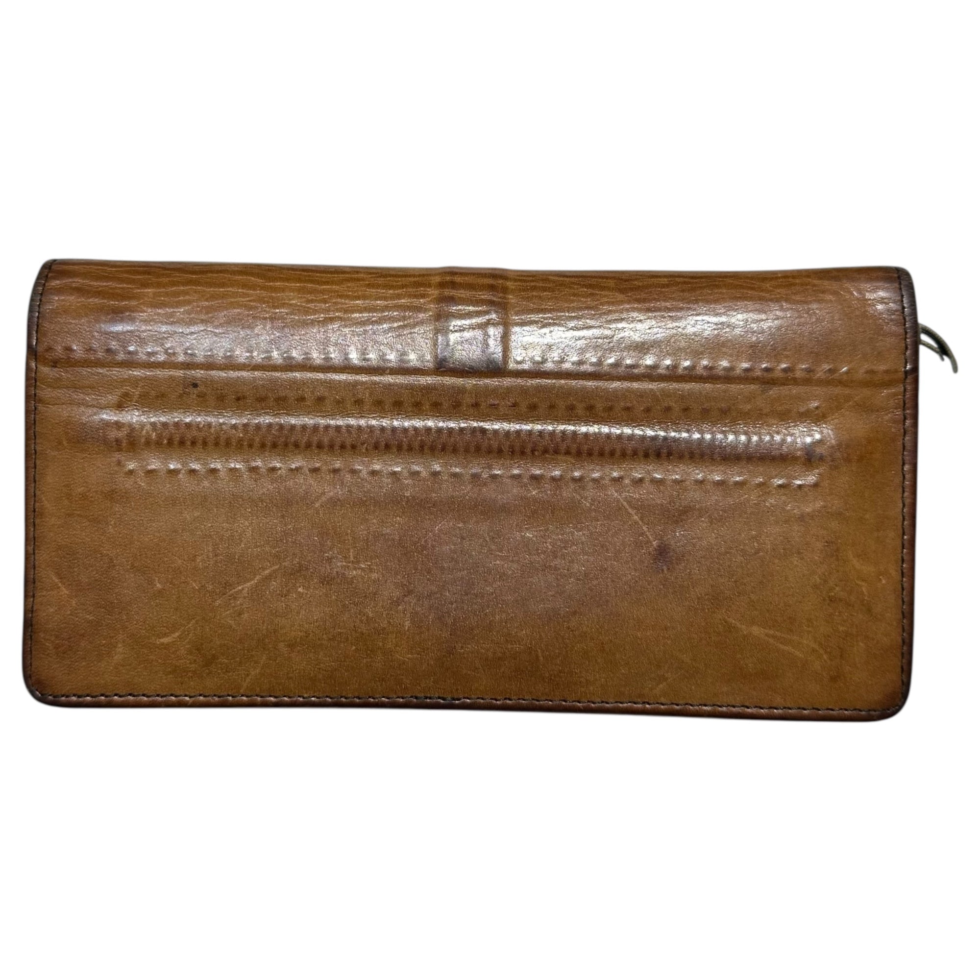 Maison MIHARA YASUHIRO(メゾンミハラヤスヒロ) "INVISIBLE" Long Wallet あぶり出し ロング ウォレット レザー 長財布 ブラウン