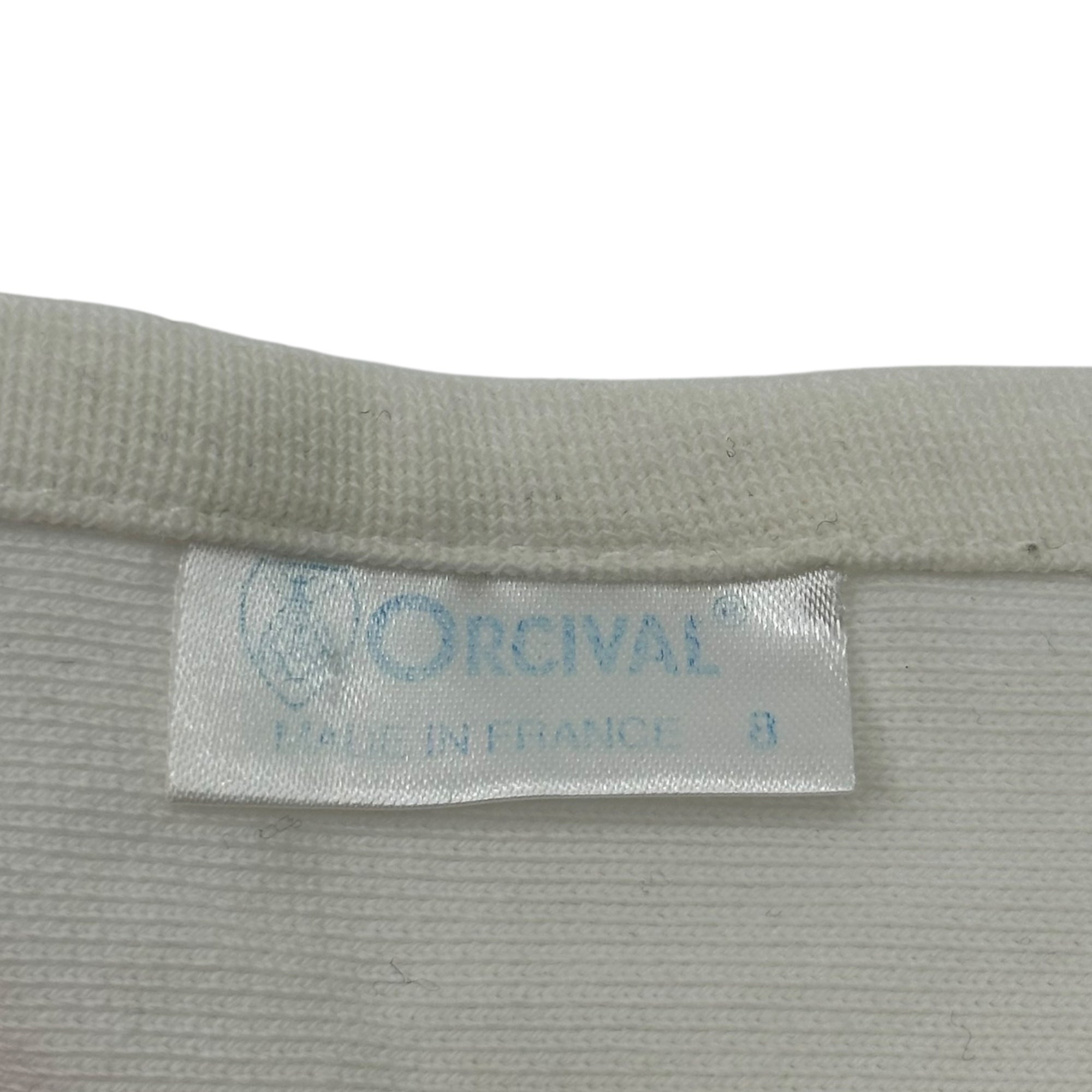 ORCIVAL(オーシバル) ボートネック ボーダー カットソー 3(L程度) ホワイト×ネイビー