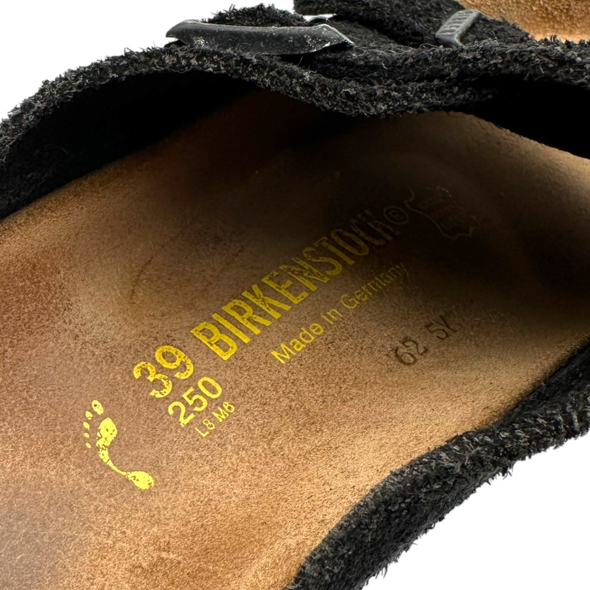 BIRKENSTOCK(ビルケンシュトック) Zurich Suede Comfort Sandals チューリッヒ スエードコンフォートサンダル 0050493 25cm ブラック×ブラウン