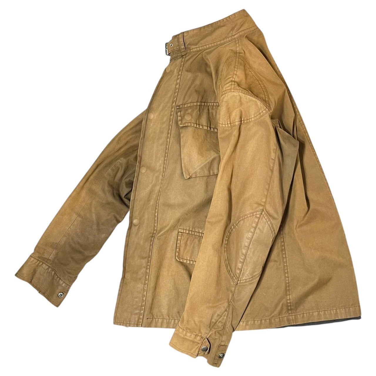 Maison Martin Margiela(メゾン マルタンマルジェラ) 01AW ⑩ M-65  oiled military jacket オイルド ミリタリー ジャケット  50(L程度) ブラウン ビニールタグ 本人期 初期 KOKONOE