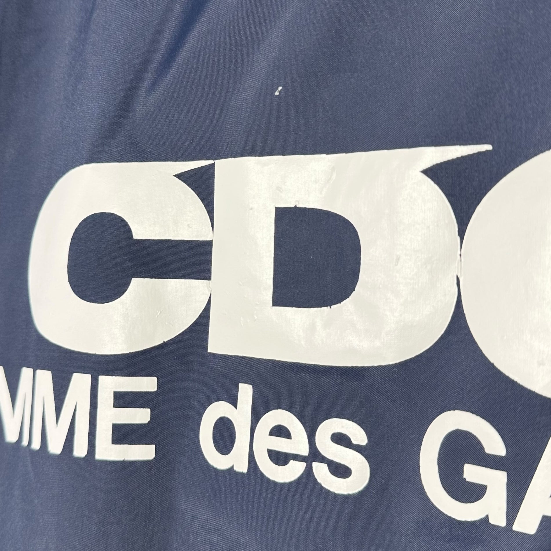 GOOD DESIGN SHOP COMME des GARCONS(グッドデザインショップコムデギャルソン) CDG LOGO Nylon Blouson  ロゴ ナイロン ブルゾン IP-J002 S ネイビー AD2015
