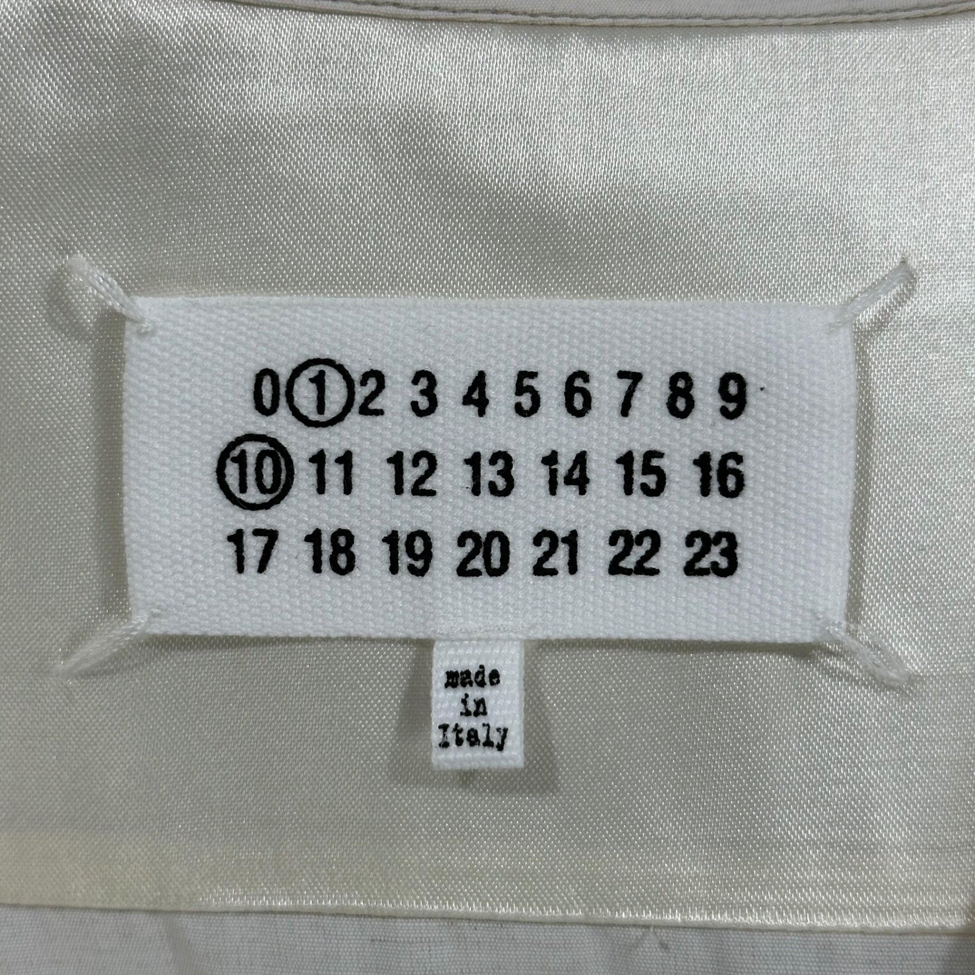 MAISON MARGIELA(メゾンマルジェラ) 25SS Wide Sleeve Shirt オープンカラー 半袖 シャツ S50DR0009 46 ホワイト 3ポケット