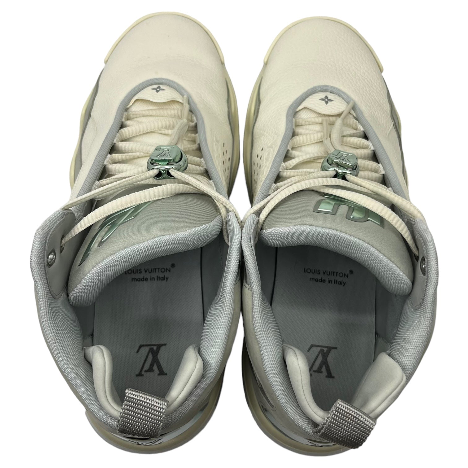 LOUIS VUITTON(ルイヴィトン) 23AW Lv Trainer 2 Sneaker "Gris LV トレーナー 2 ライン スニーカー GO 0263 8 1/2(27.5cm程度) ホワイト×グレー ハイカット