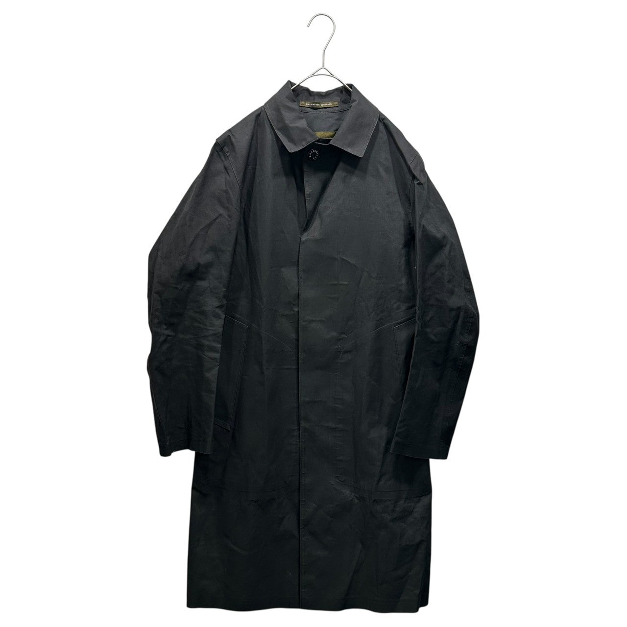 MACKINTOSH(マッキントッシュ) "Genuine Handmade" Stand Collar Rubber-Coated Coat ジェニュイン ハンドメイド ステンカラー ゴム引き コート 36(S程度) チャコールグレー