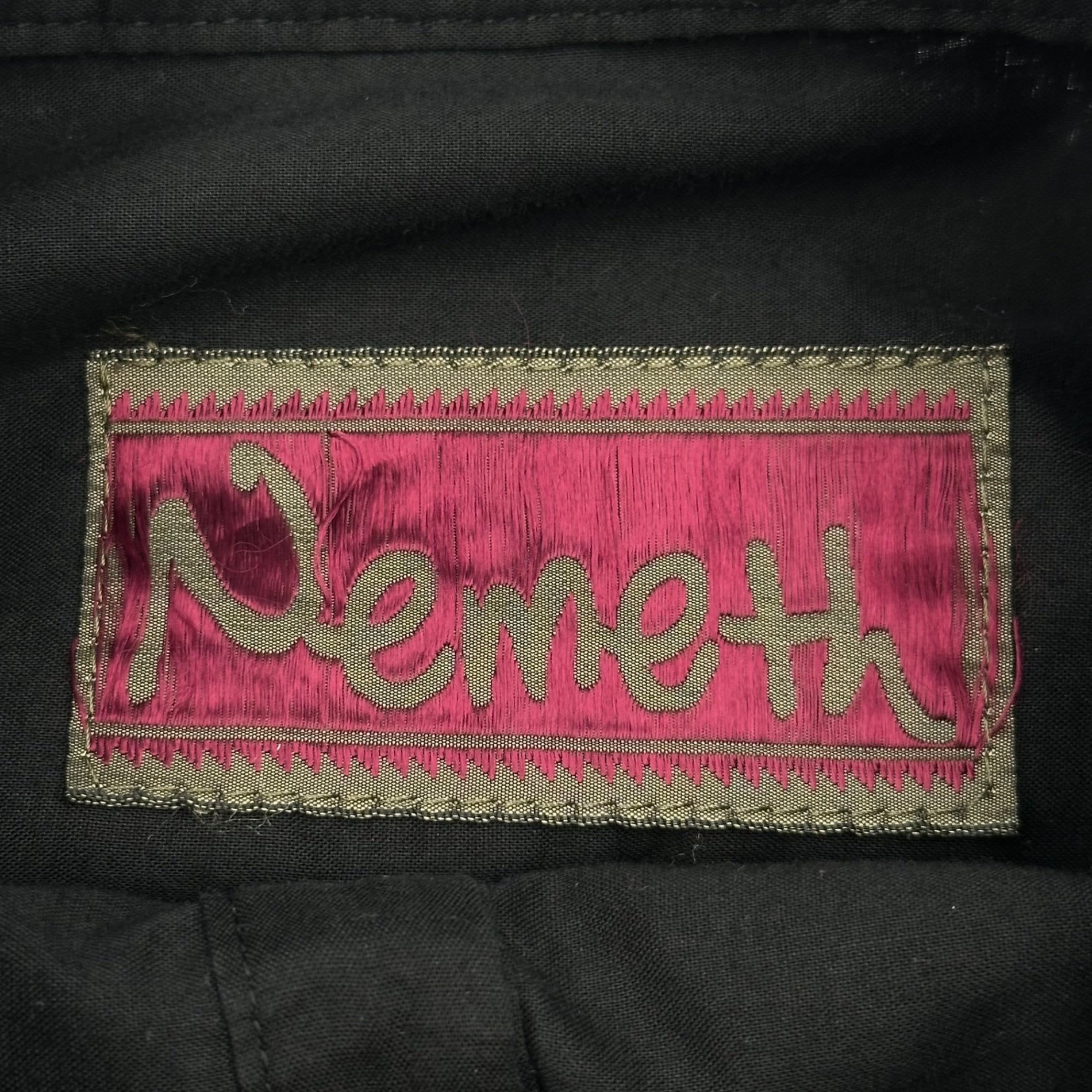 Nemeth(ネメス) 長袖 ワイド シルエット シャツ ブラウス wide silhouette shirt 88 表記無(L程度) ブラック