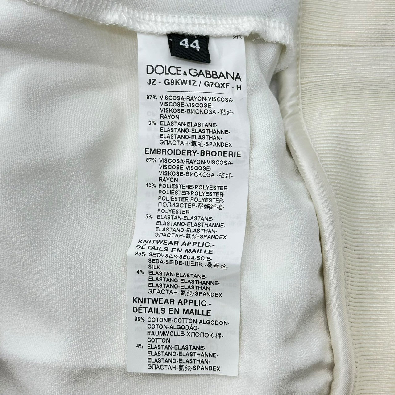 DOLCE&GABBANA(ドルチェ&ガッバーナドルガバ) DG Logo Track Jacket ロゴ 刺繍 トラック ジャケット G9KW1Z G7QXF 44(XS程度) ボルドー×ホワイト ジャージ