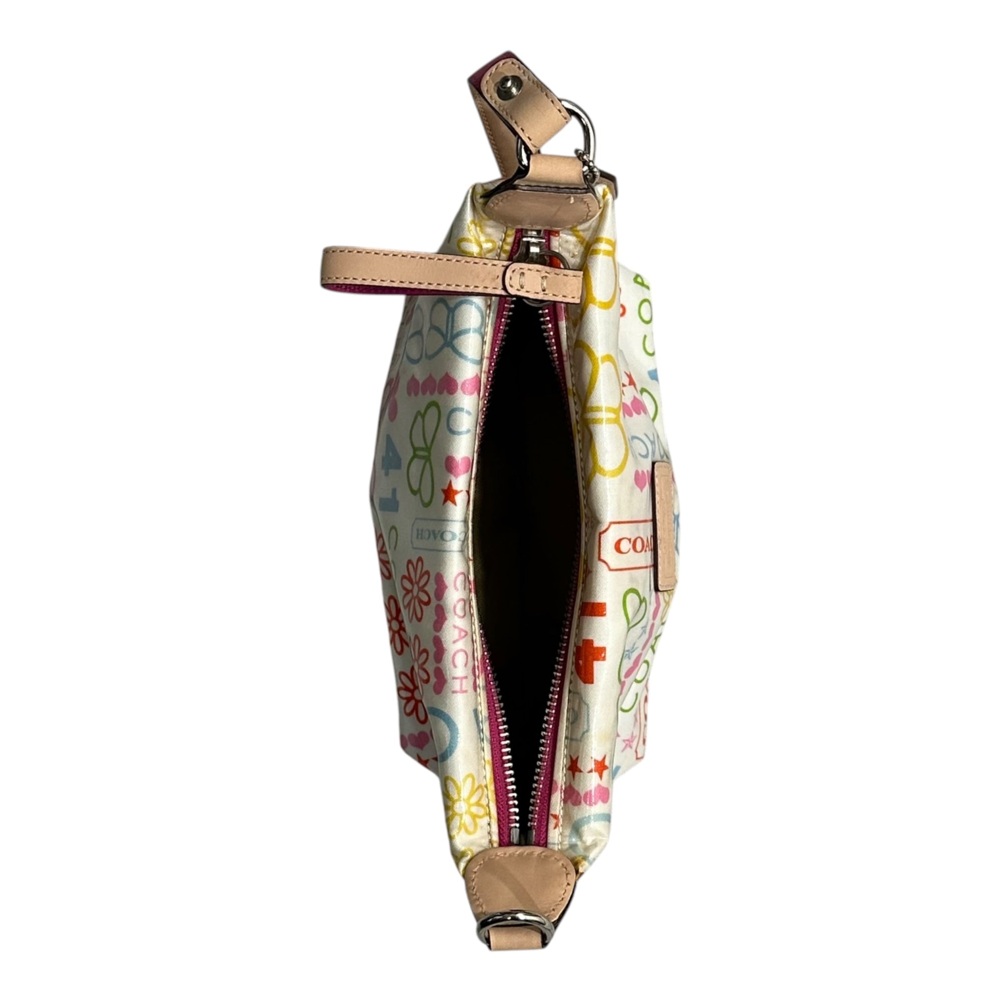 COACH(コーチ) All-Over Print Vanity Pouch 総柄 バニティ ポーチ マルチカラー エナメル