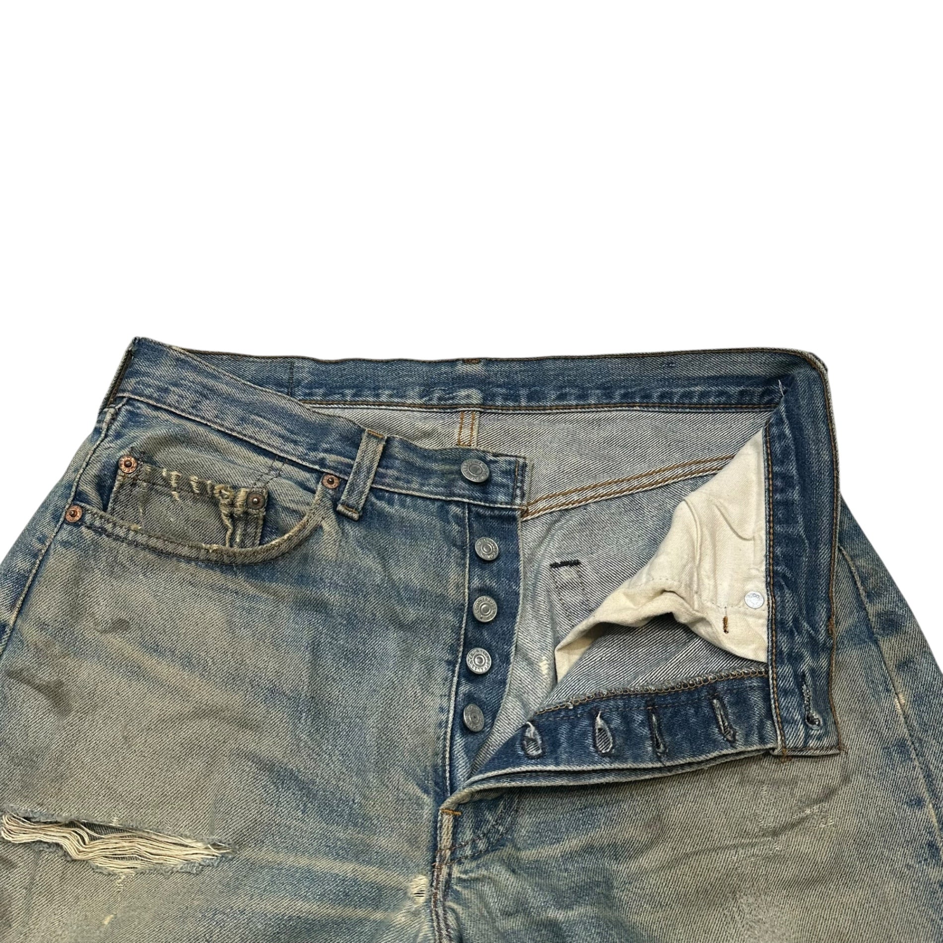 Levi's(リーバイス) 1982's 501 Redline Vintage Denim pants 赤耳 ヴィンテージ デニム パンツ 表記消(実寸約Ｗ31) インディゴ 80年代 80's セルビッチ ヴィンテージ