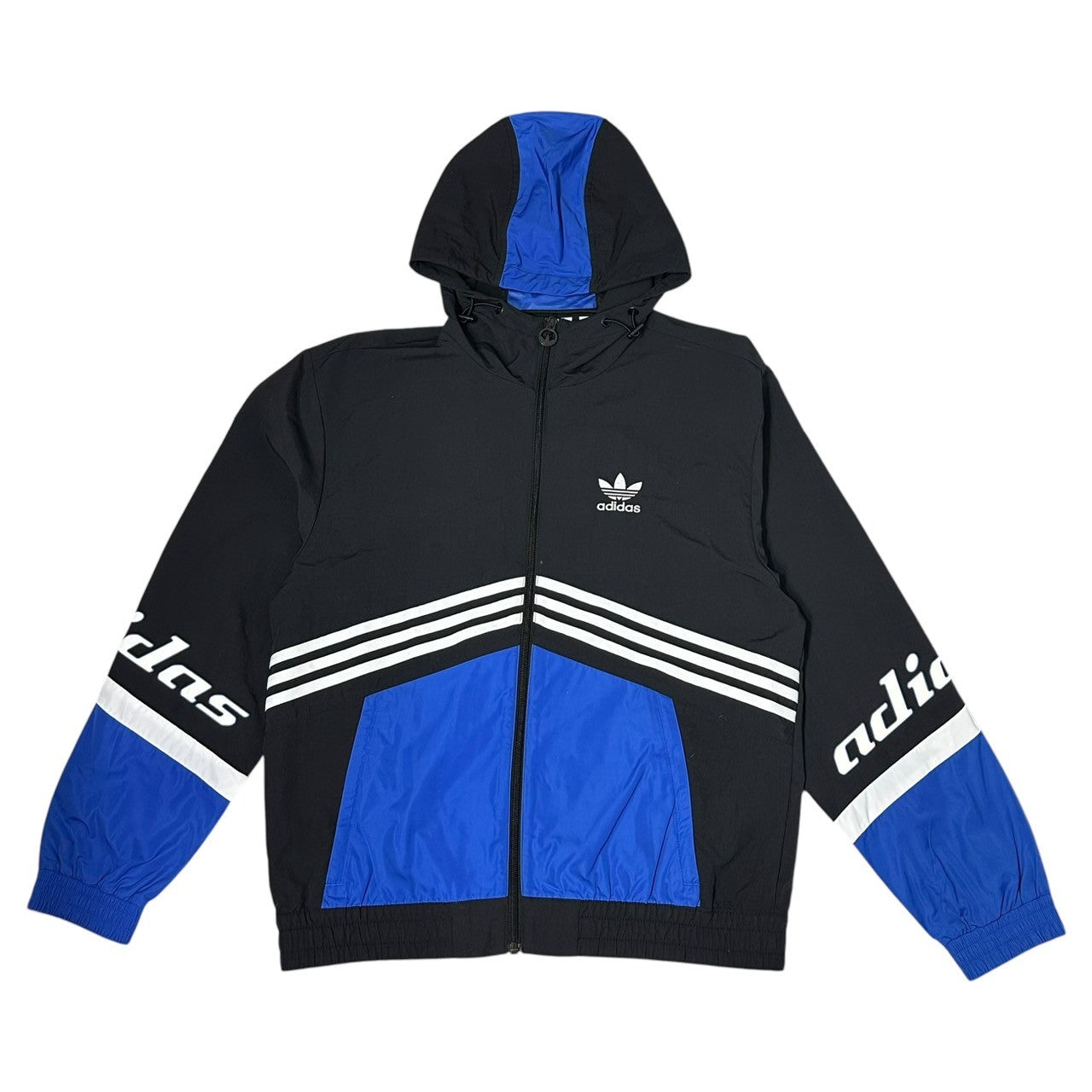 adidas(アディダス)  5-TOOL Wind Jacket Pants Setup 中綿 ナイロン ジャージ セットアップ FS3734 FS3743 M ネイビー×レッド パーカー パンツ スポーツ ウエア 上下