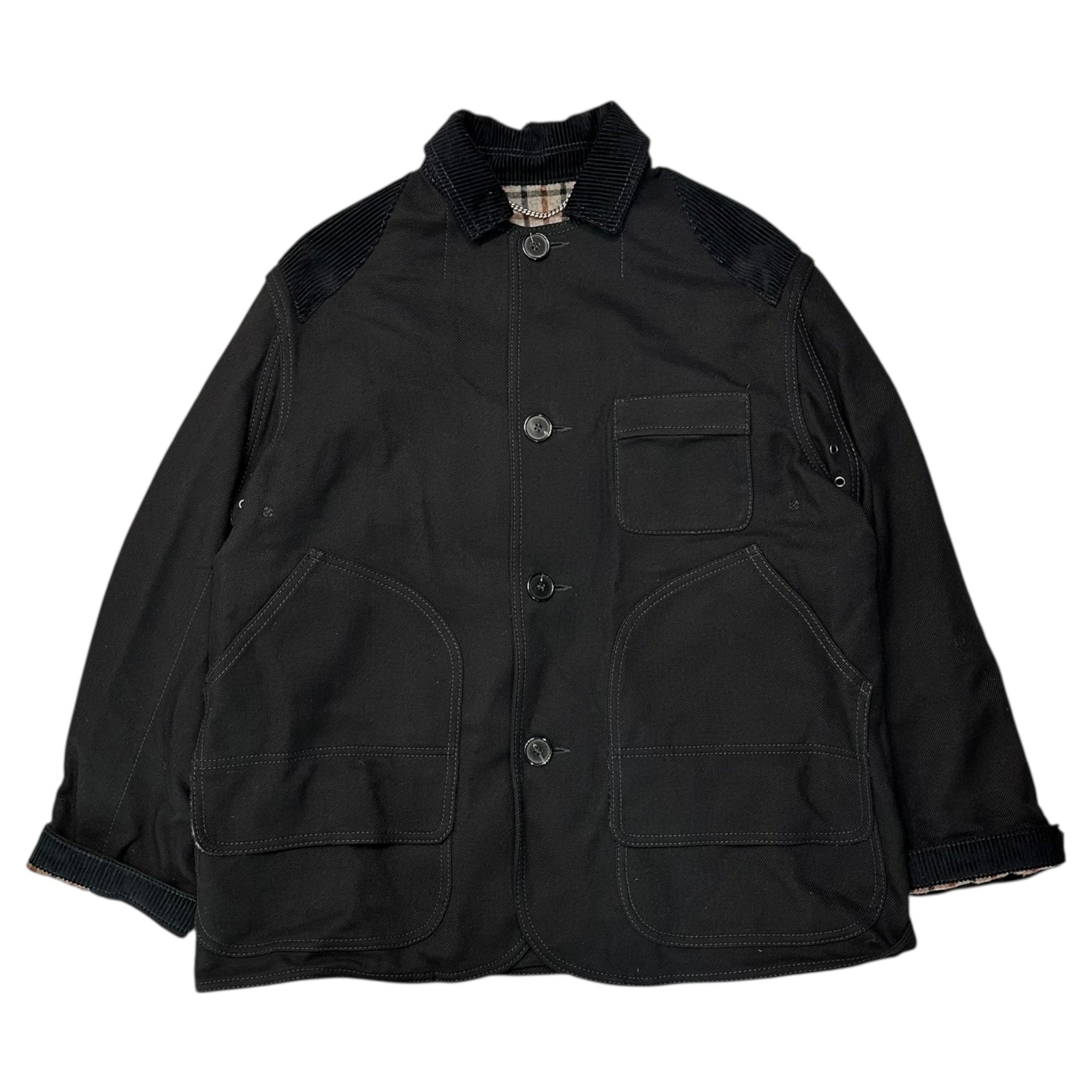 MAISON MARGIELA(メゾンマルジェラ) 24AW 4Way Hunting River Reversible Jacket ハンティング リバーバーシブル ジャケット S51AA0352 36 ブラック コート