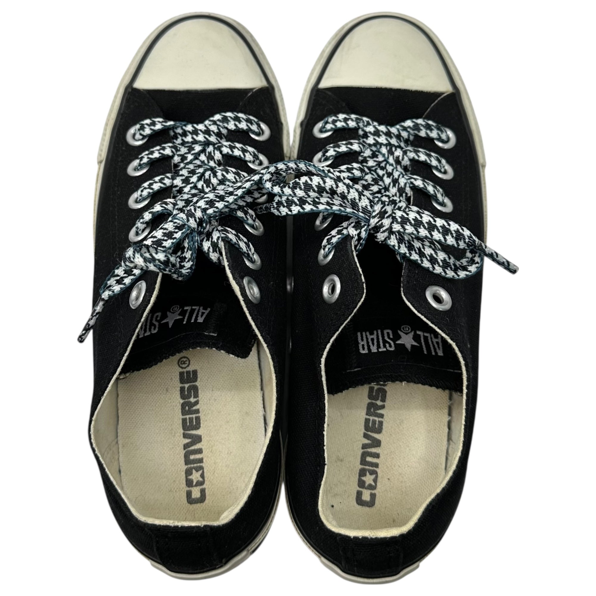CONVERSE(コンバース) ALL STAR CHUNKYLINE OX 厚底 ローカット スニーカー 24.5cm ブラック×ホワイト