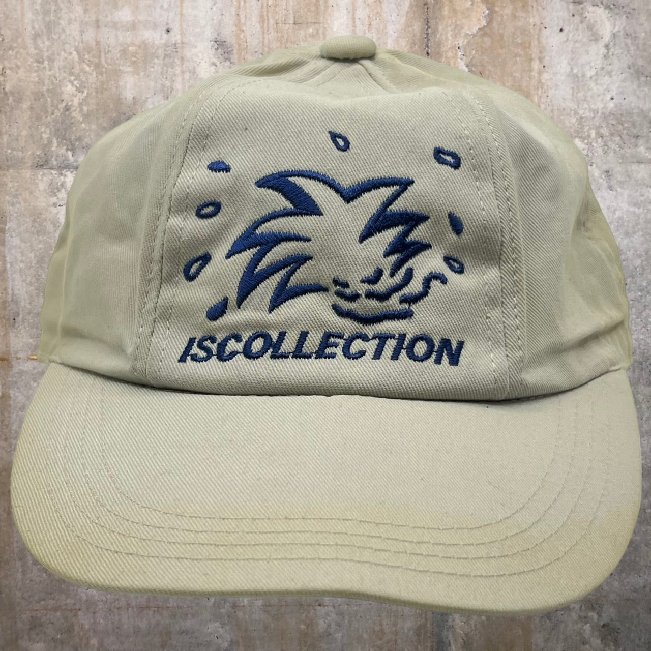 i.s. ISSEY MIYAKE(アイエス イッセイミヤケ) 80's "ISCOLLECTION"logo cap/ロゴキャップ ベージュ　IS 80s