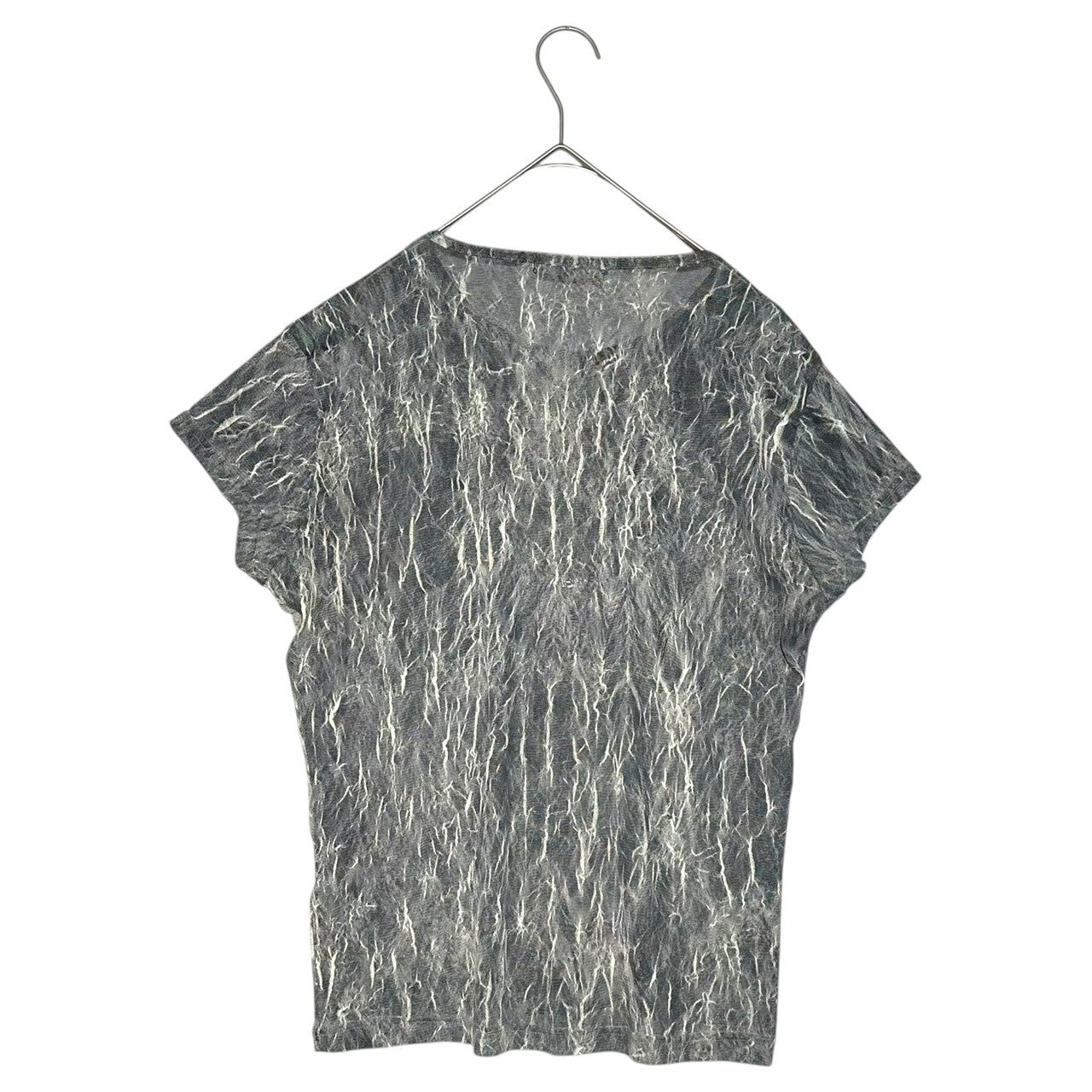 YOSHIYUKI KONISHI(ヨシユキコニシ) Powernet short-sleeved cut and sewn パワーネット 半袖 カットソー ネイビー