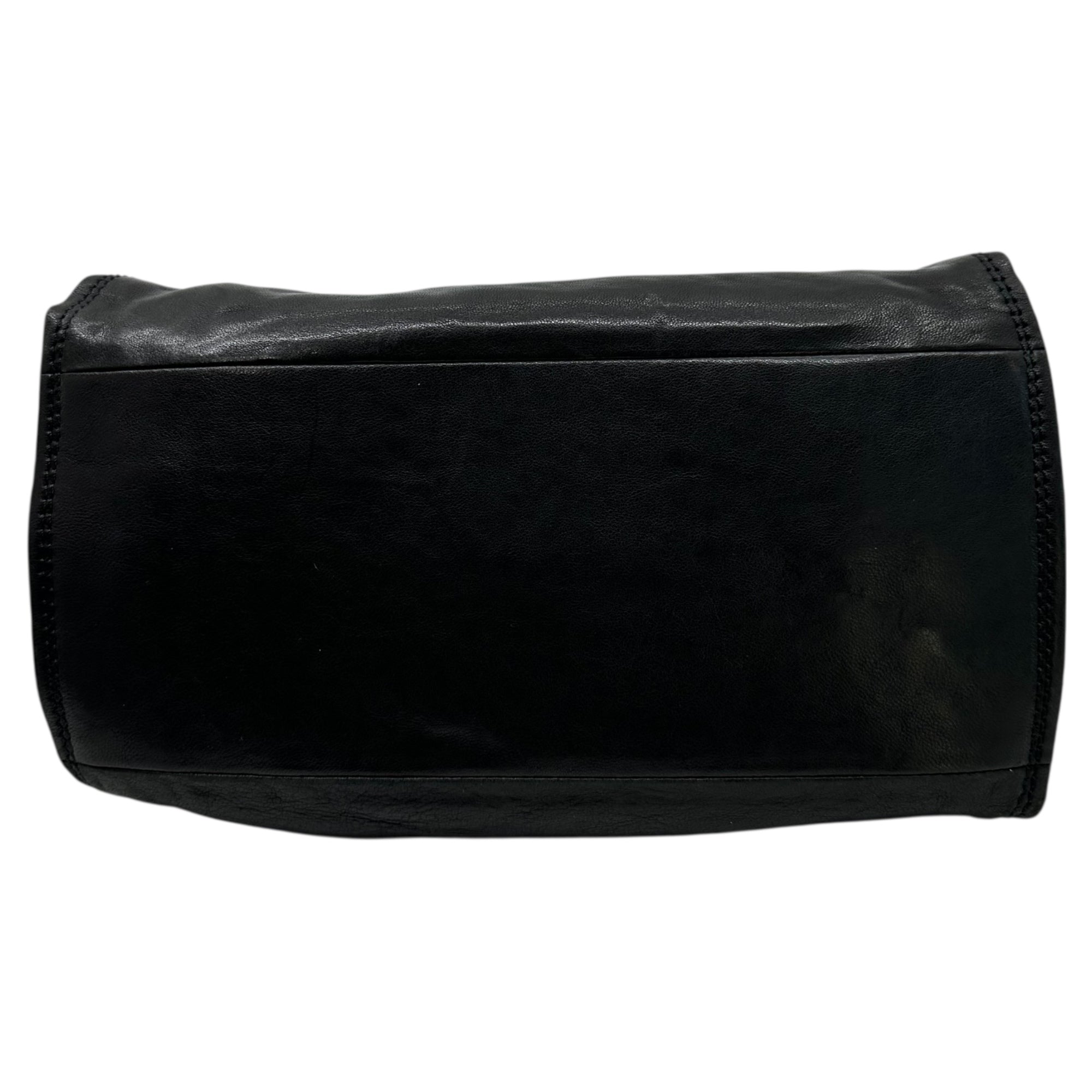 ANDREA MABIANI(アンドレアマビアーニ) 2WAY Leather Shoulder Bag リボン レザー ショルダー バッグ ブラック イタリア製