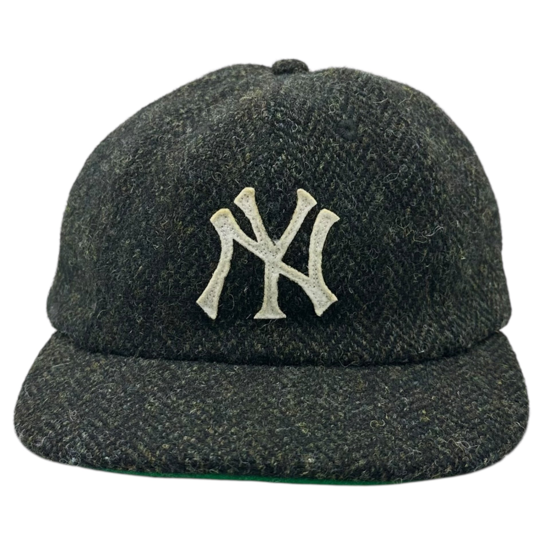 NEW ERA × COOPERSTOWN(ニューエラ × クーパーズタウン) Harris Tweed Wool New York Yankees 8 Panel Cap ハリスツイード ウール ニューヨークヤンキース 8パネル キャップ 7 1/4(57.7cm) ダークグリーン