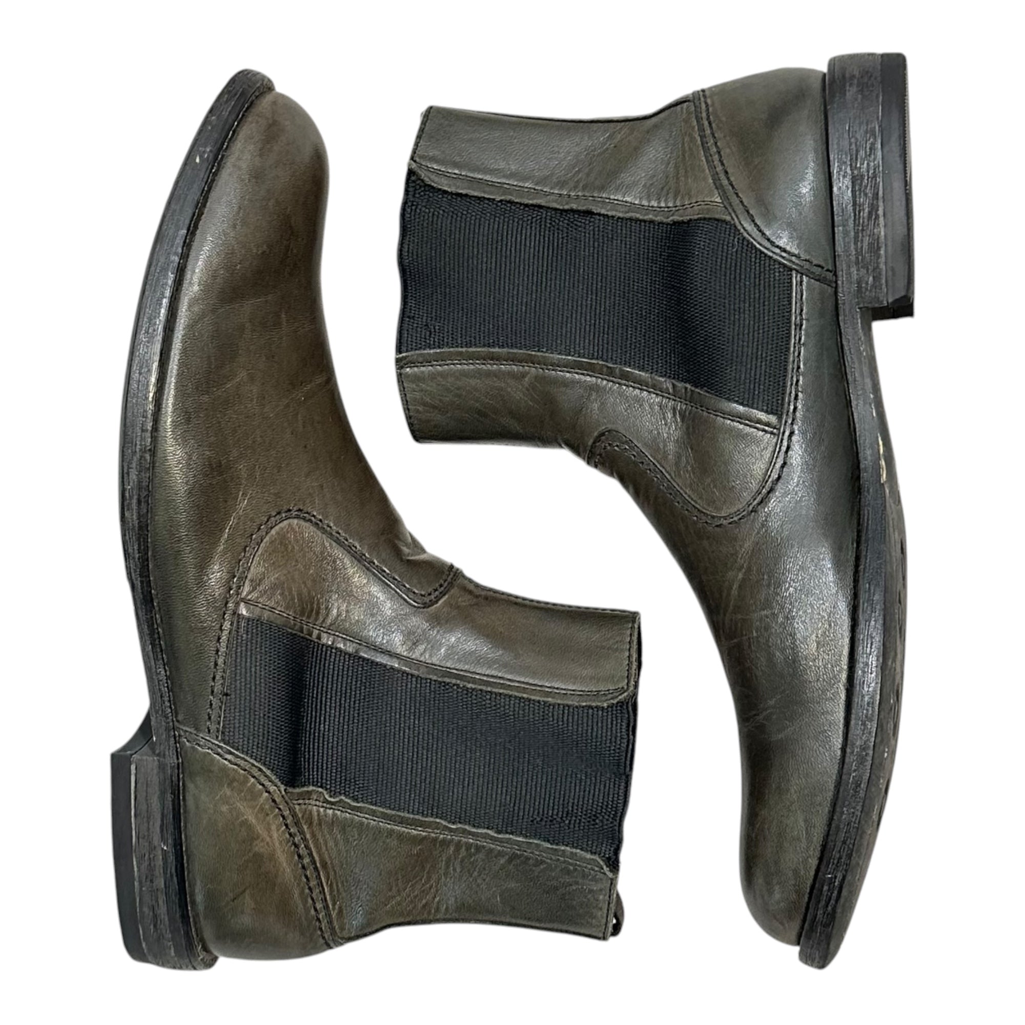 YOHJI YAMAMOTO POUR HOMME(ヨウジヤマモトプールオム) Vintage-Style Side-Gore Boots ヴィンテージ加工 サイドゴア ブーツ HP-E02-751 27cm フェードブラック