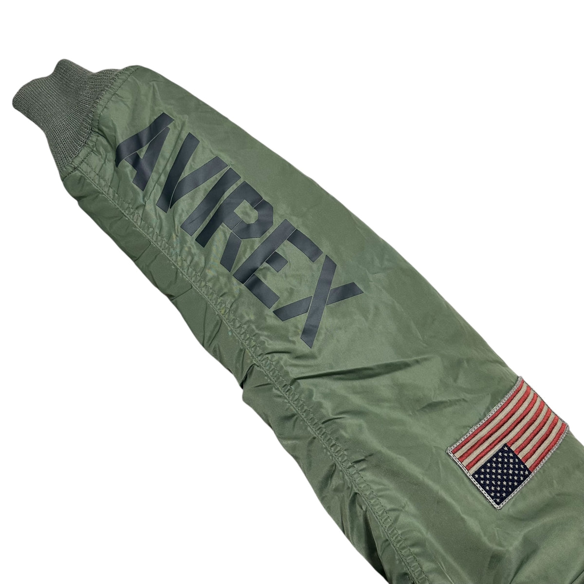 AVIREX(アヴィレックス) USS MA-1 Bomber Jacket アメリカ 海軍 レプリカ ボンバー ジャケット 6162145 XL セージグリーン